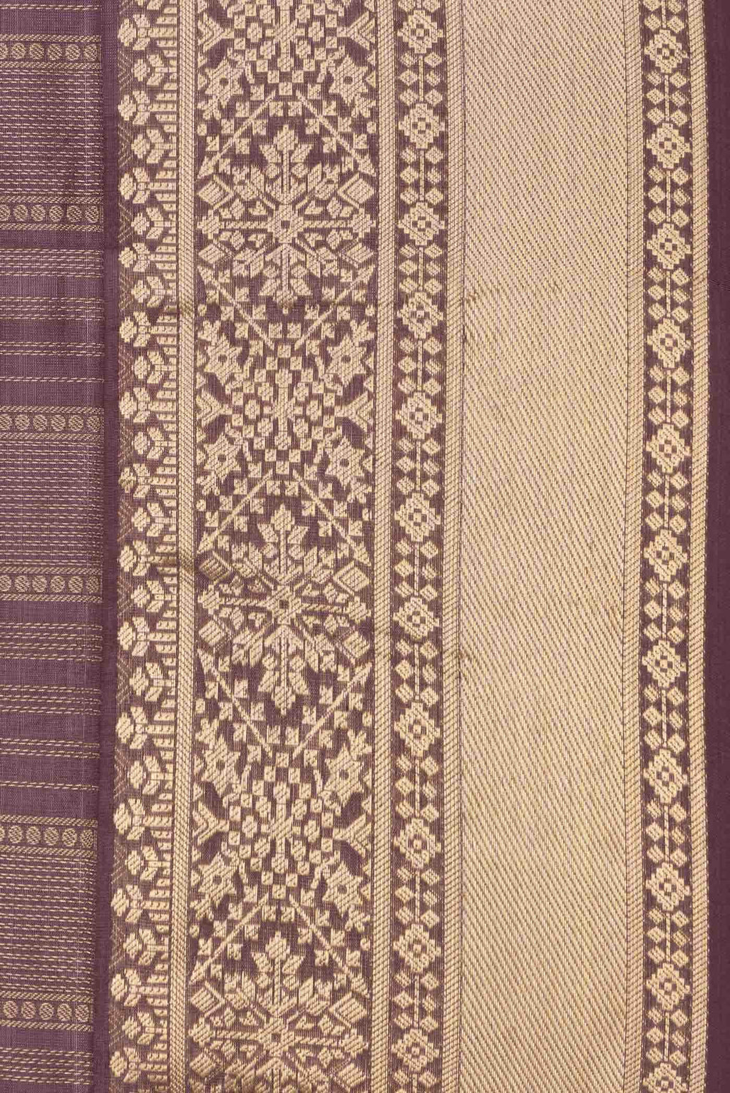 Brown Dual Tone Soft Silk Saree