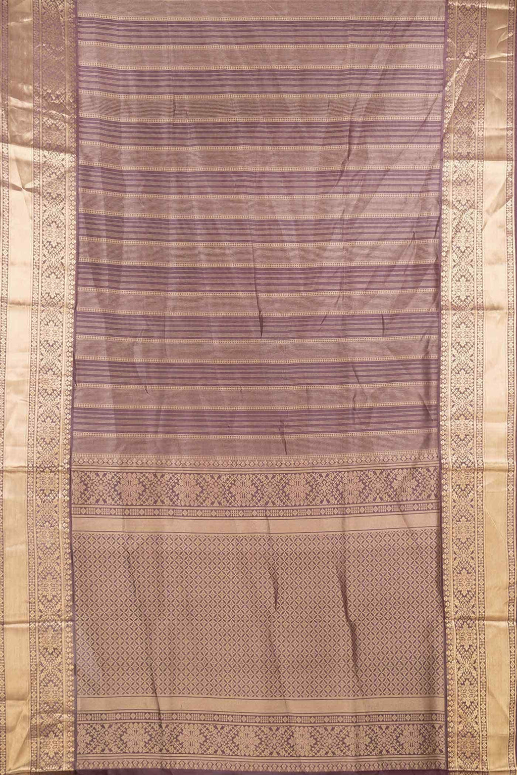 Brown Dual Tone Soft Silk Saree