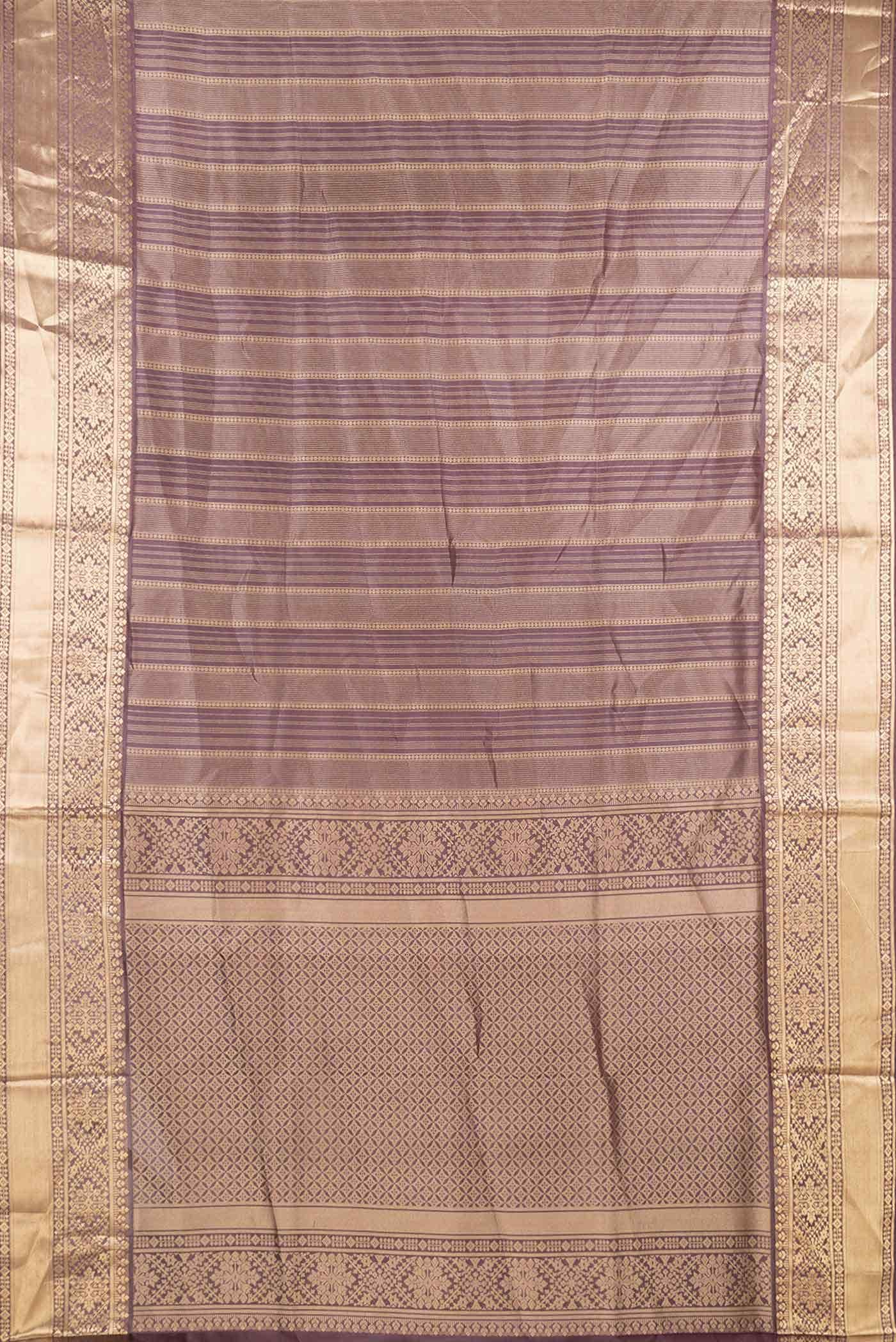 Brown Dual Tone Soft Silk Saree