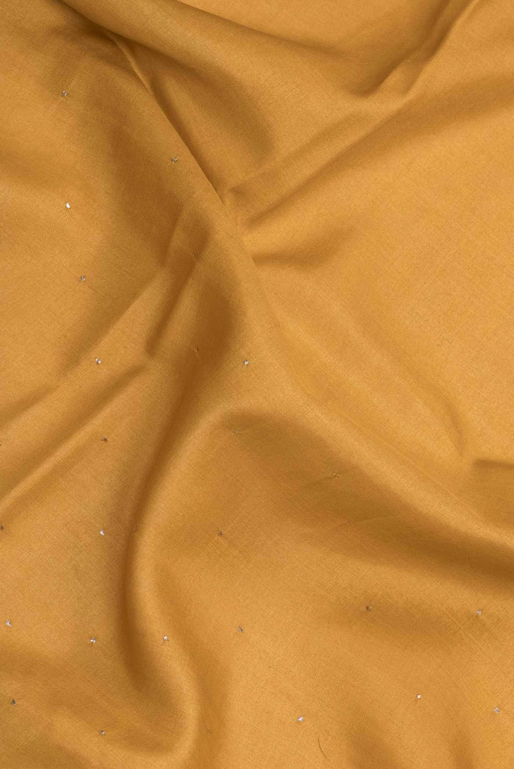 Mustard Dual Tone Tussar Silk Saree