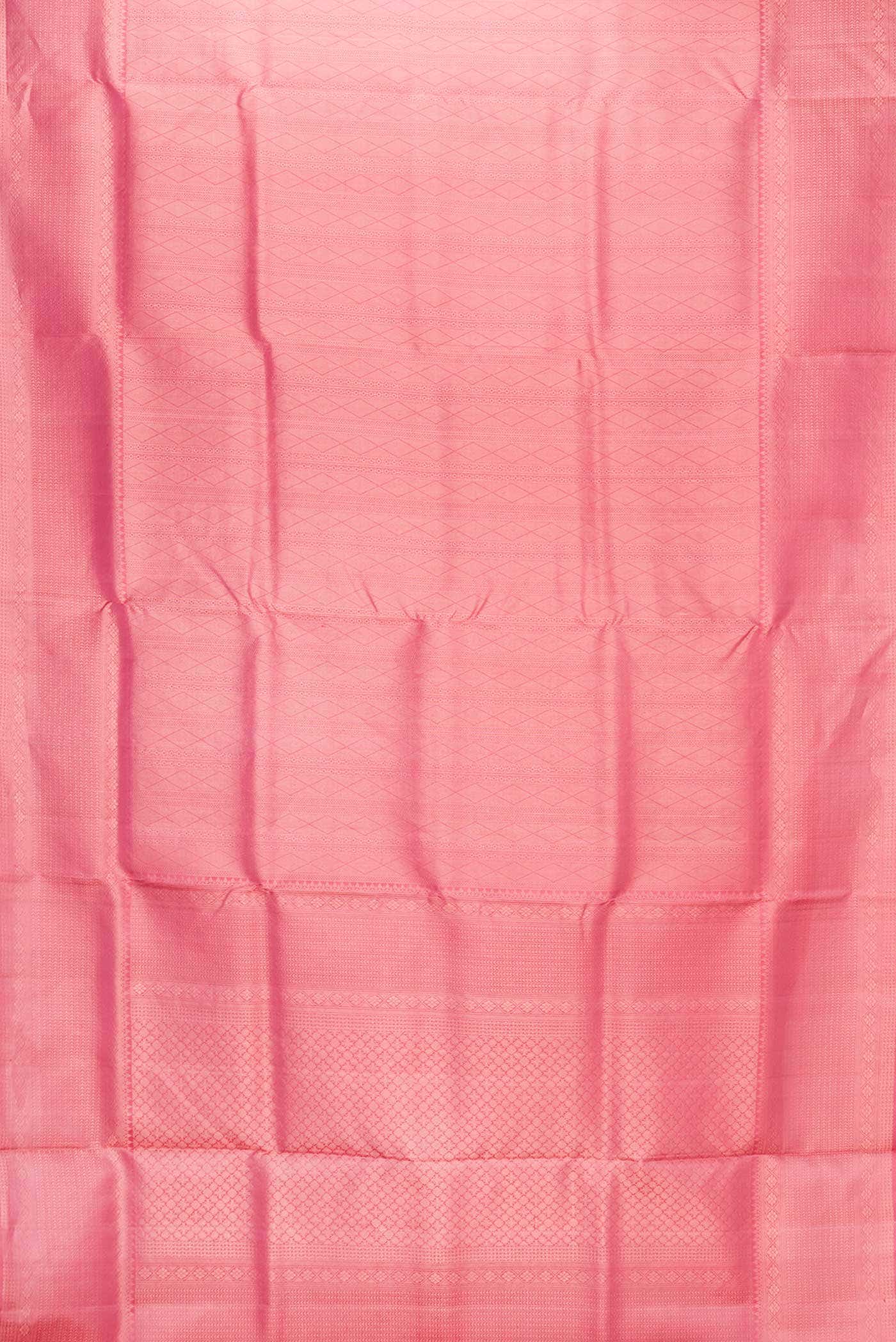 Pink Dual Tone Soft Silk Saree
