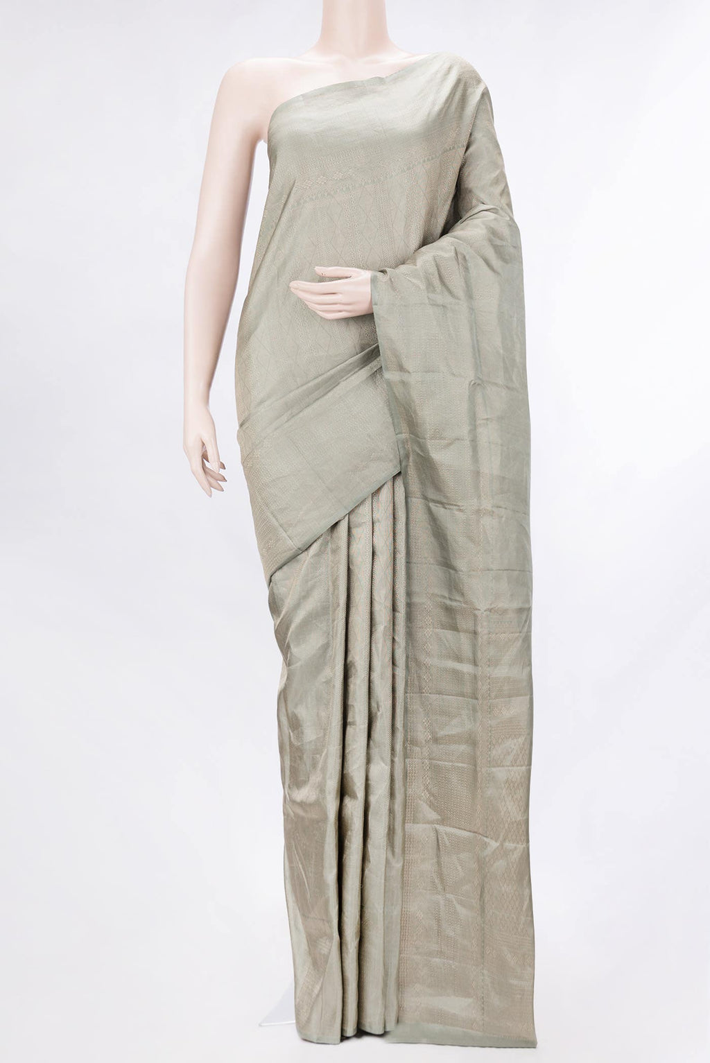 Light Green Dual Tone Soft Silk Saree