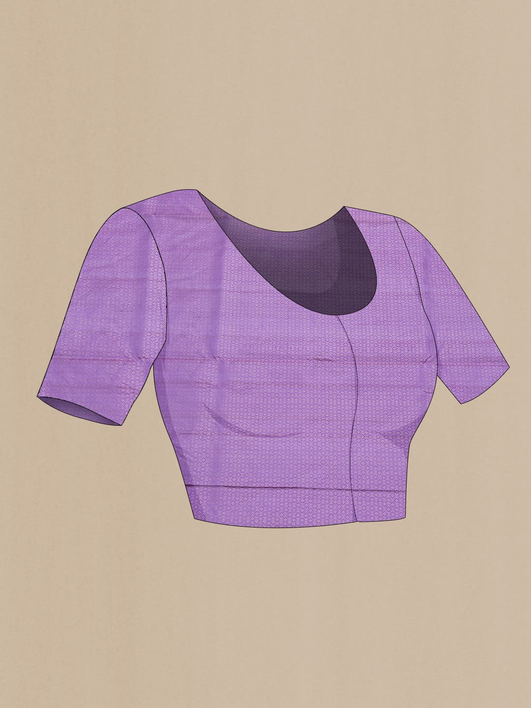 Lavender Dual Tone Soft Silk Saree