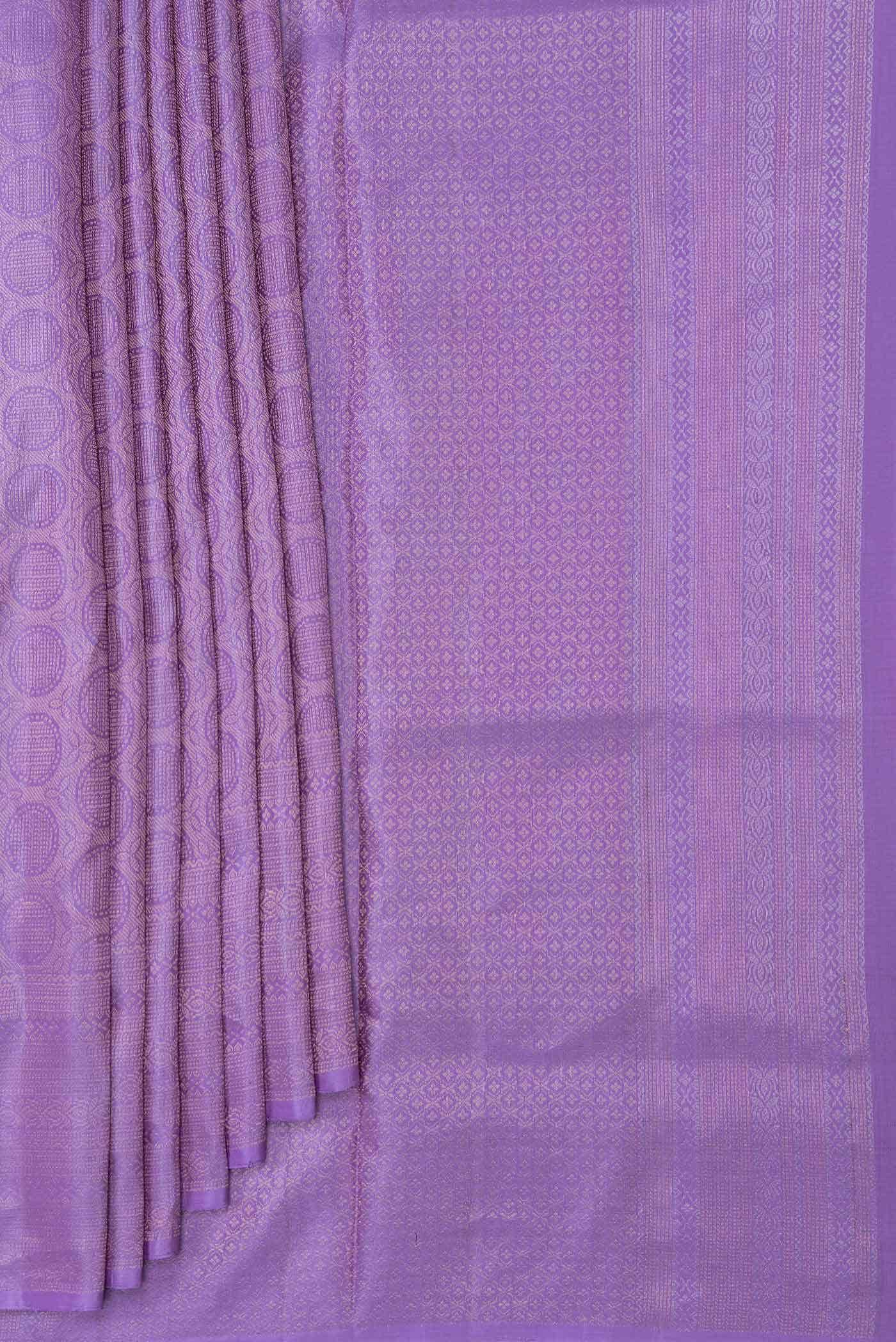 Lavender Dual Tone Soft Silk Saree