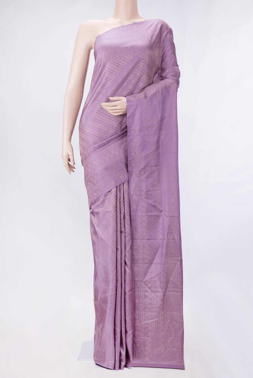 Lavender Dual Tone Soft Silk Saree