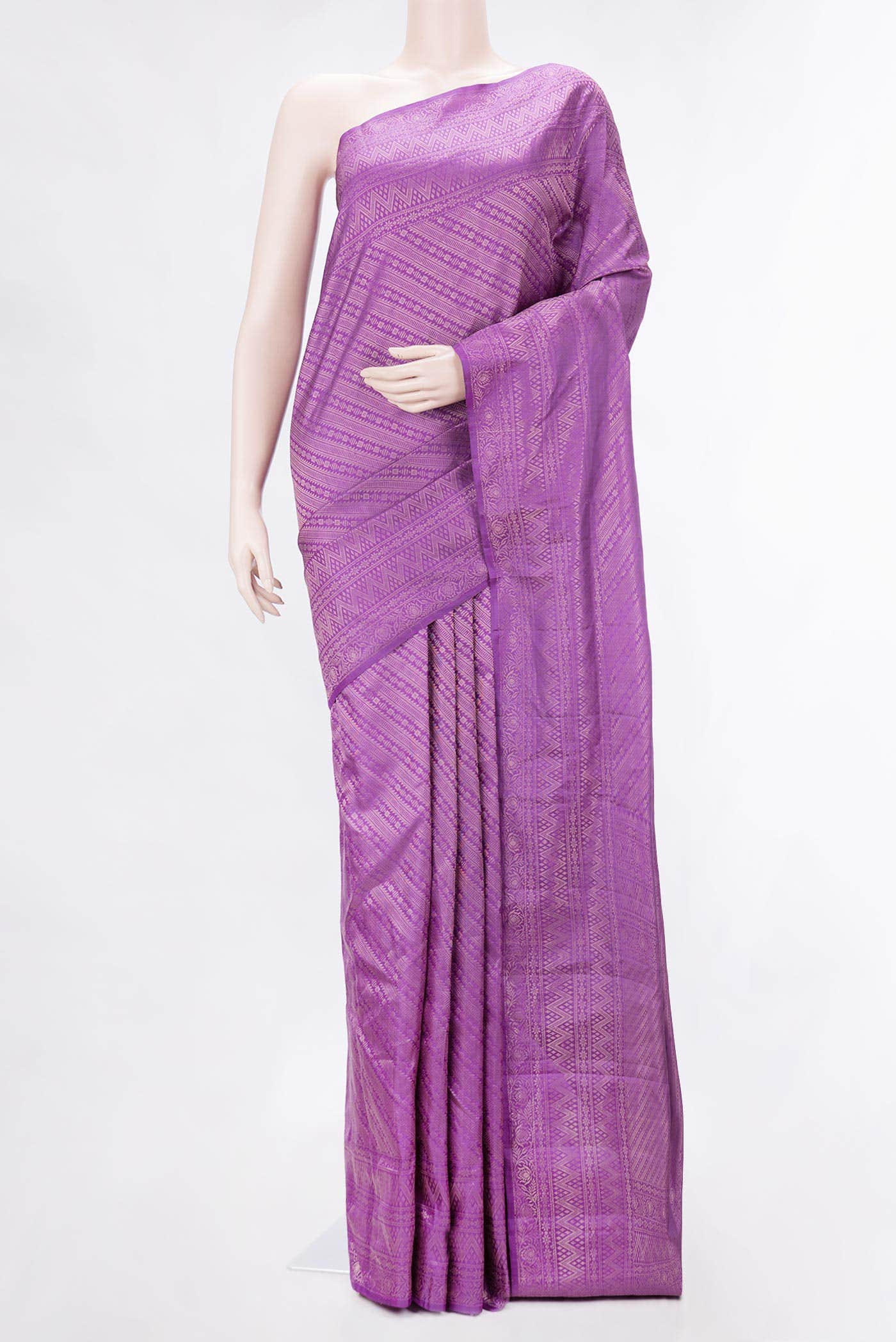 Purple Dual Tone Soft Silk Saree