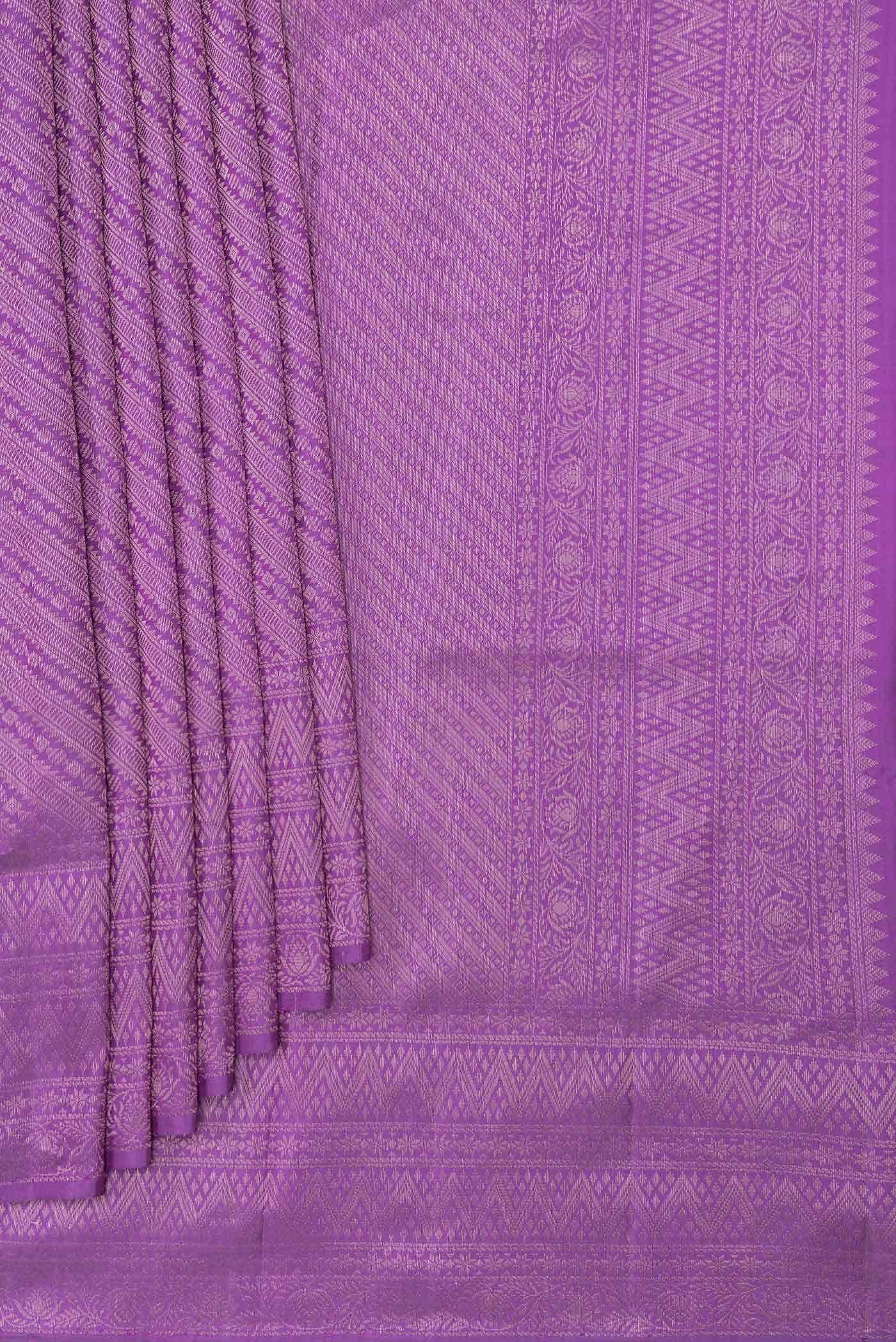 Purple Dual Tone Soft Silk Saree