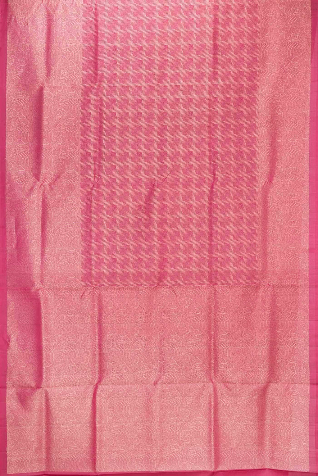 Dark Pink Dual Tone Soft Silk Saree