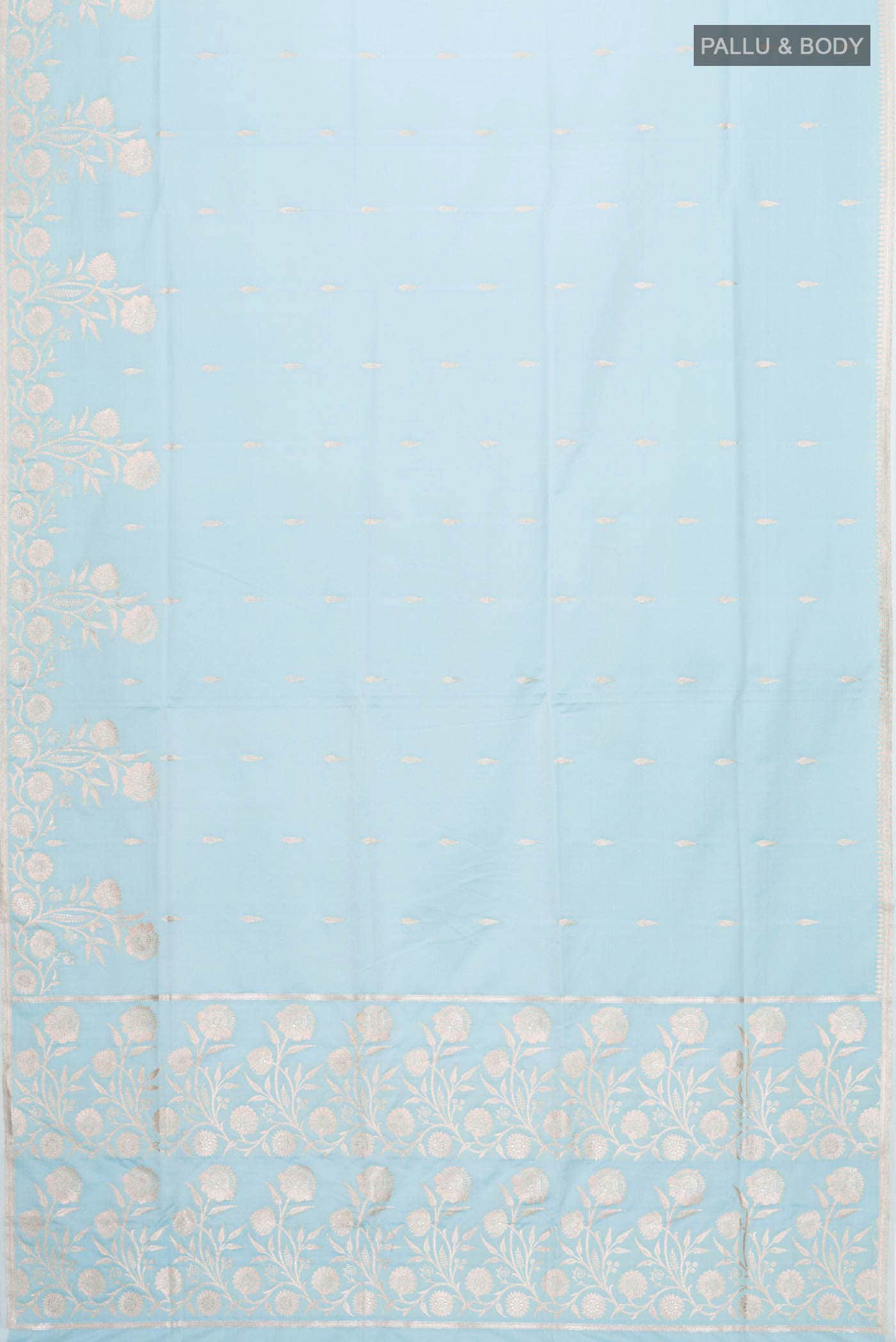 Blue Banarasi Silk Saree