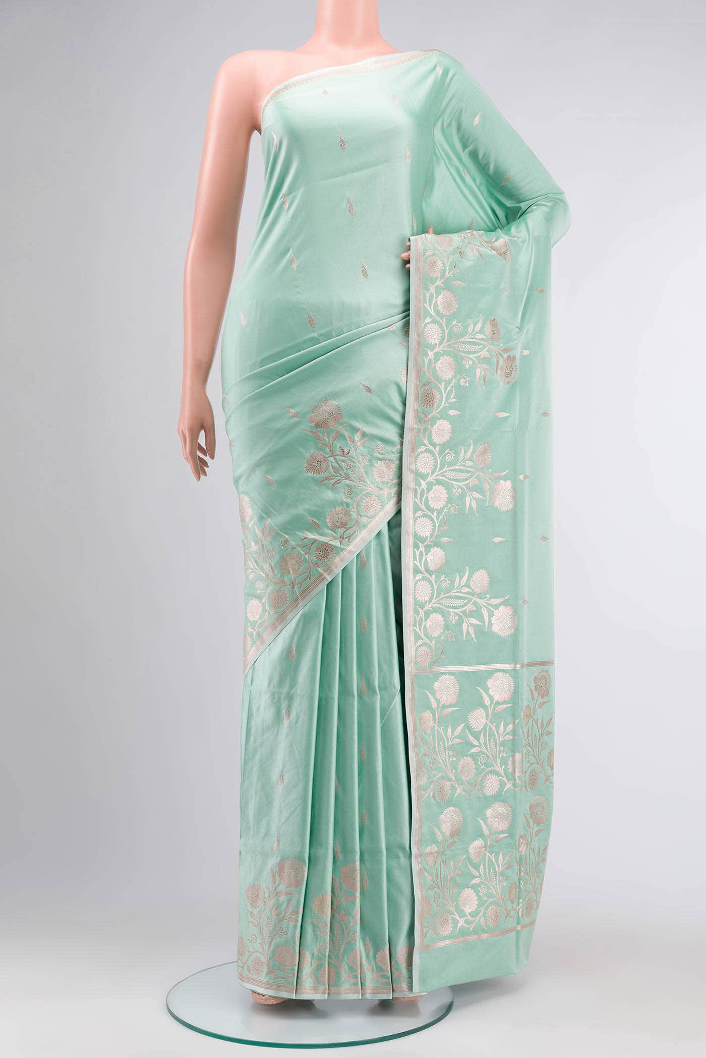 Green Banarasi Silk Saree