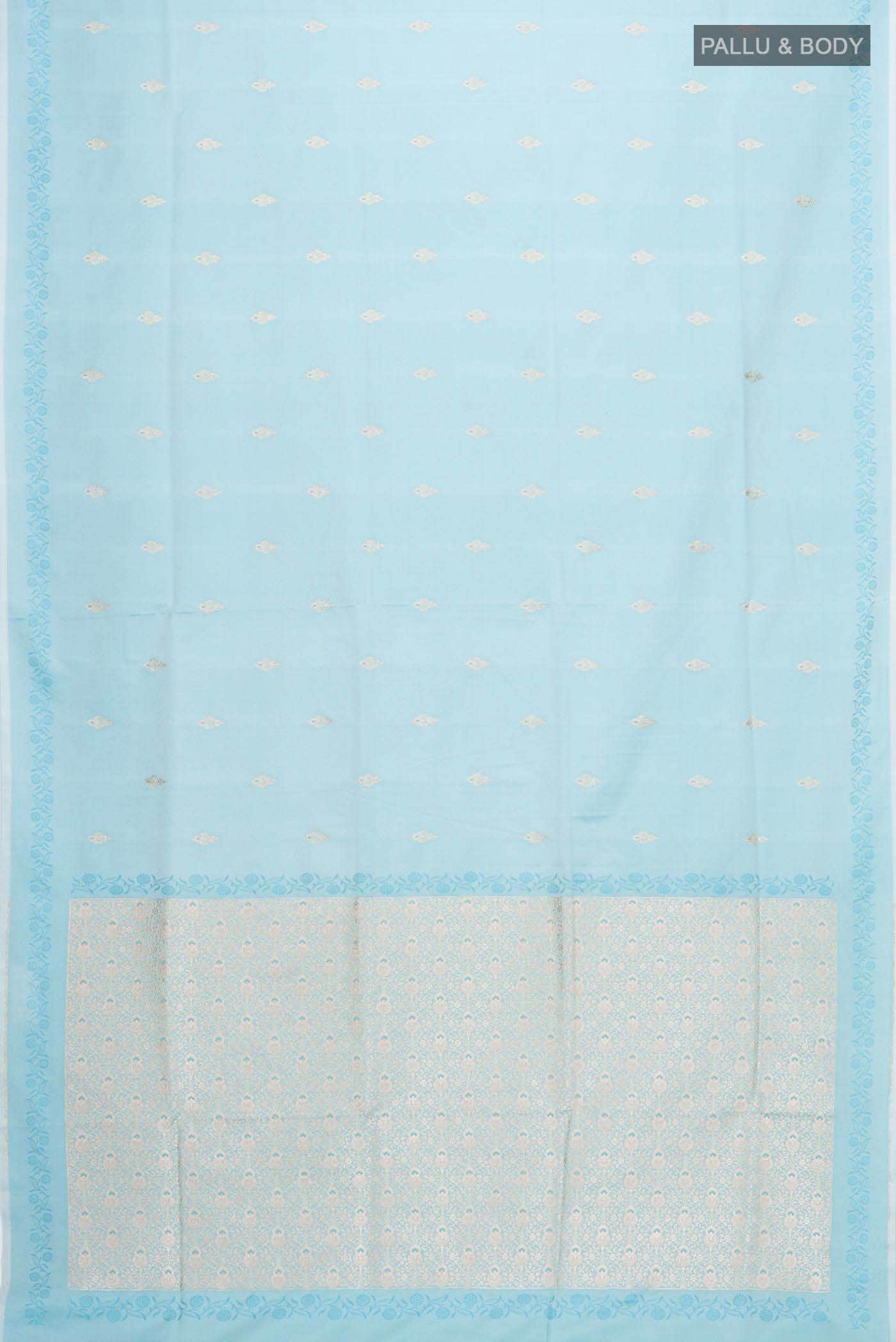 Blue Banarasi Silk Saree