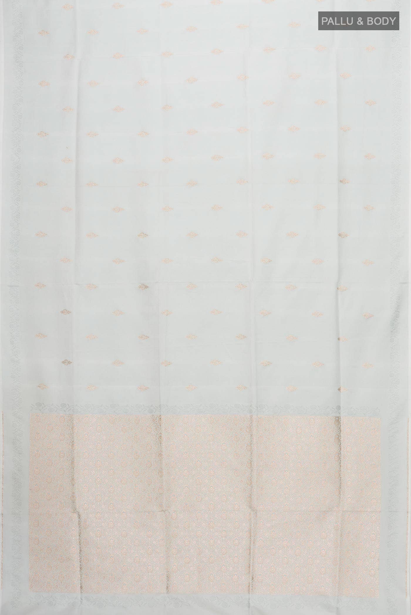 Grey Banarasi Silk Saree