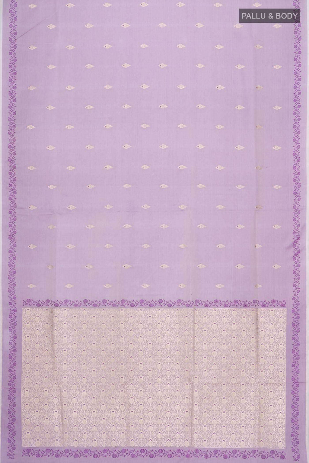 Violet Banarasi Silk Saree