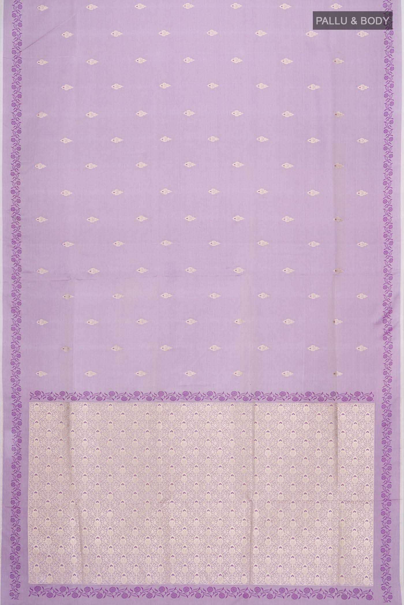 Violet Banarasi Silk Saree