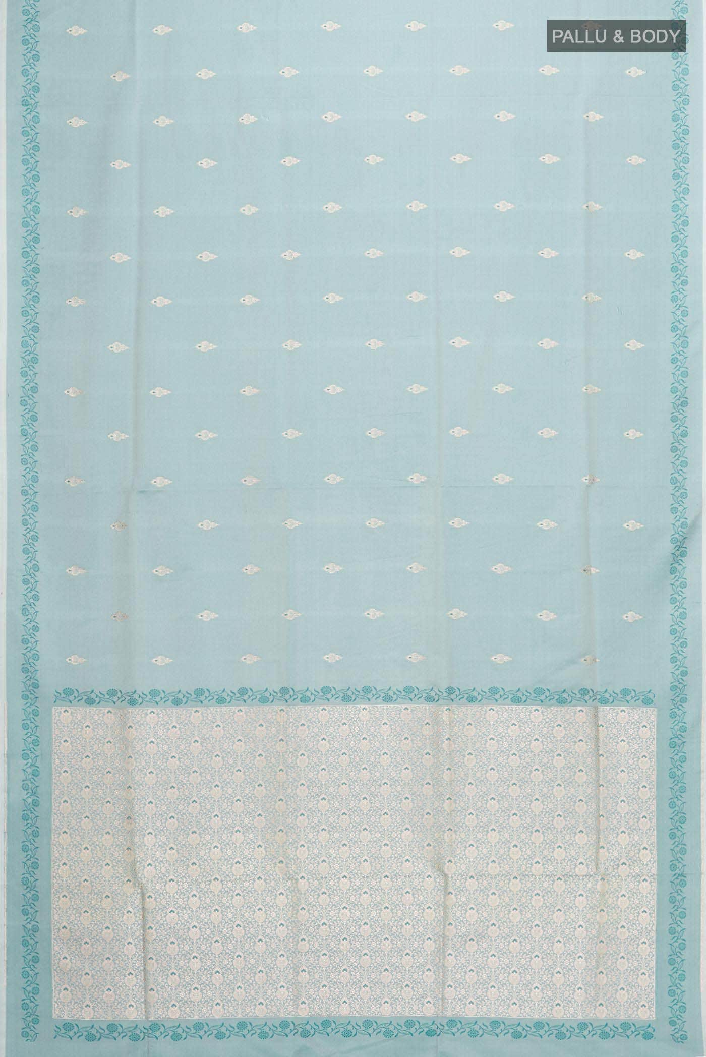 Blue Banarasi Silk Saree
