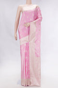 Pink Dual Tone Blended Banarasi Silk Saree
