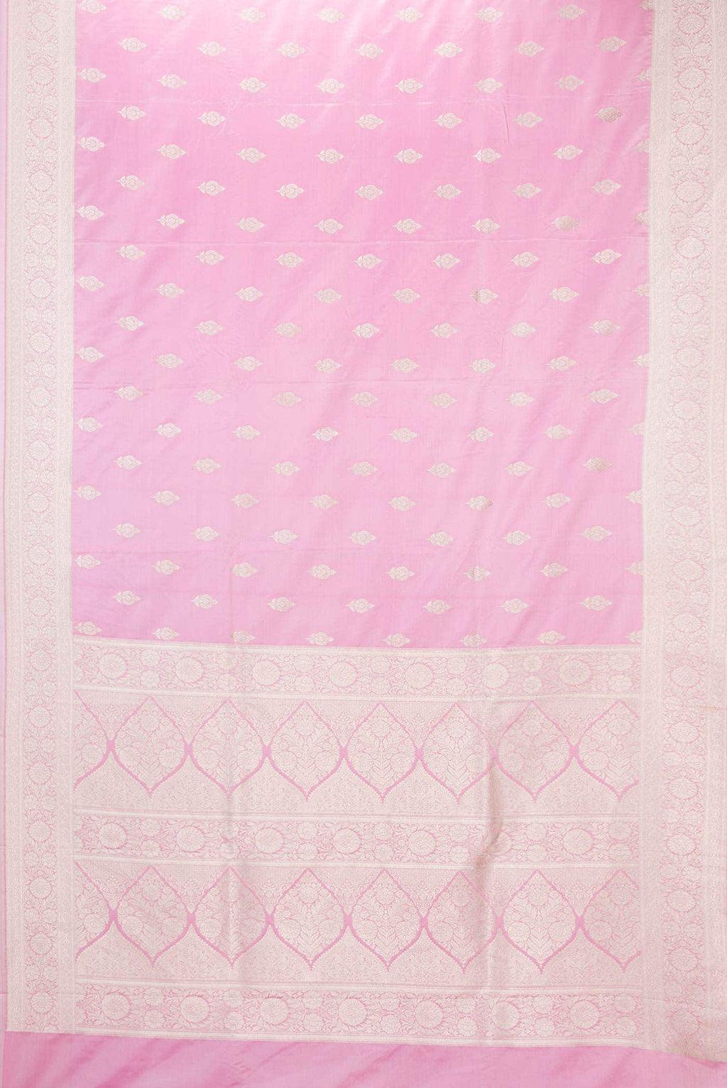 Pink Dual Tone Blended Banarasi Silk Saree