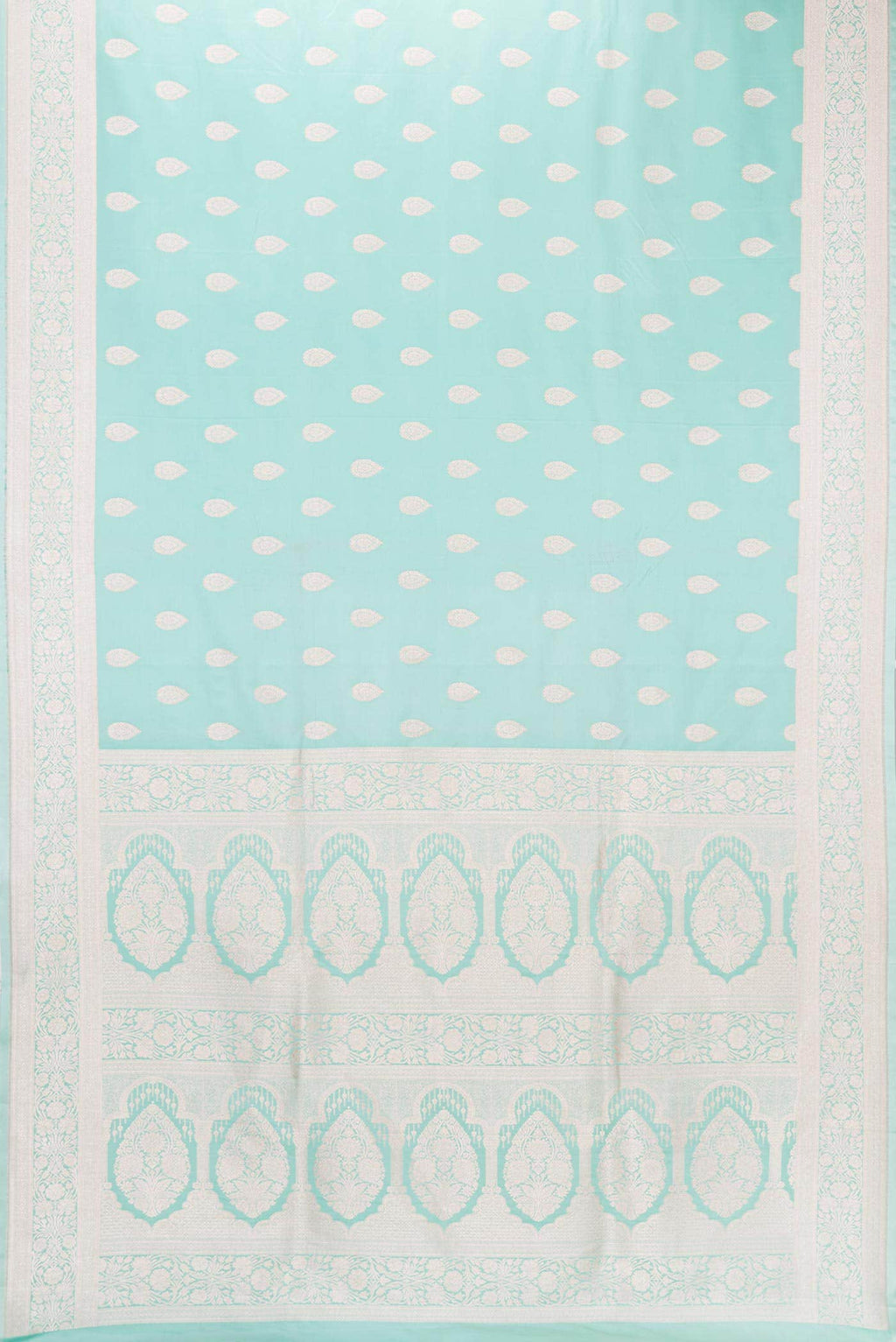 Light Green Dual Tone Blended Banarasi Silk Saree