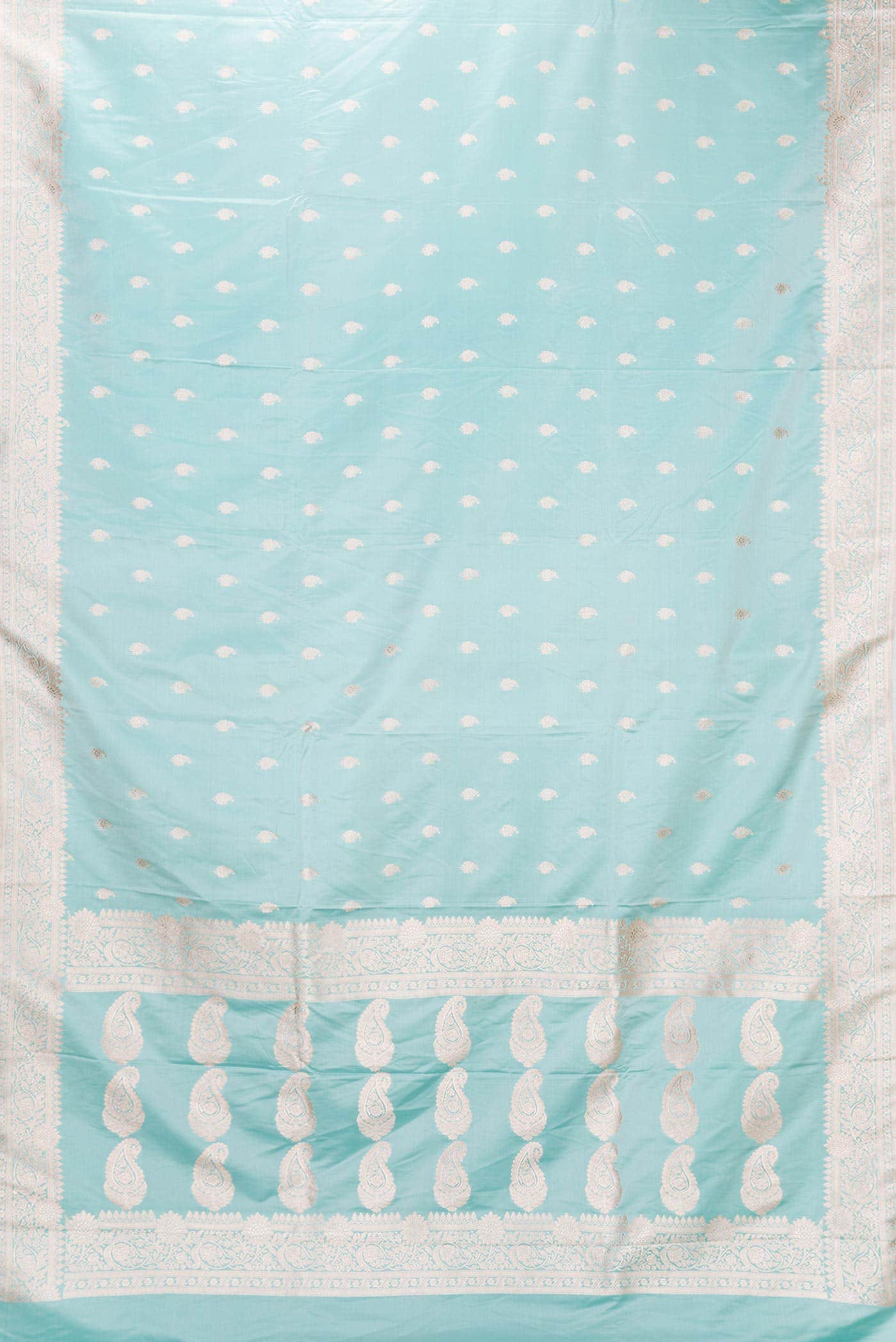 Light Green Dual Tone Blended Banarasi Silk Saree