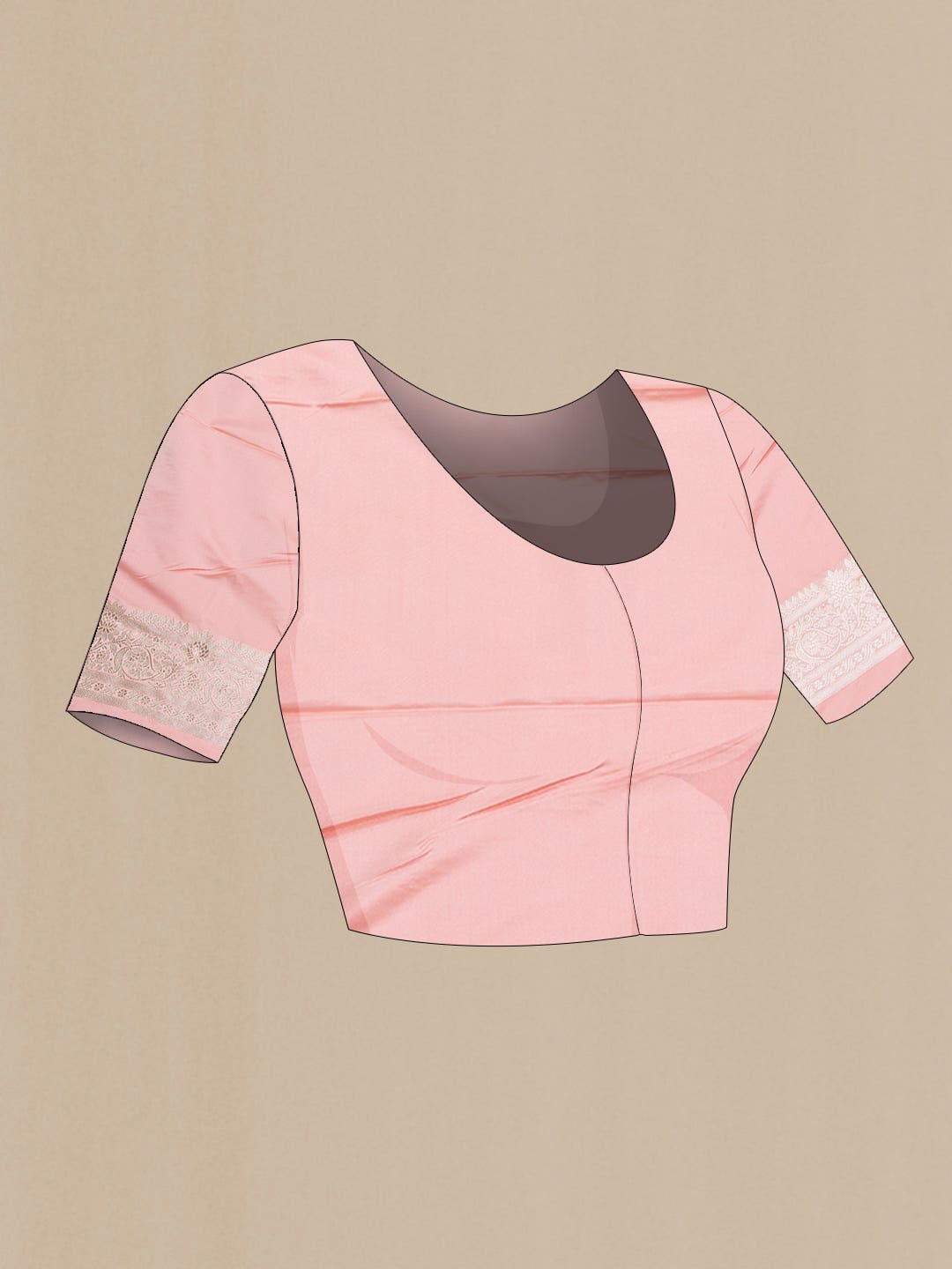 Pink Dual Tone Blended Banarasi Silk Saree