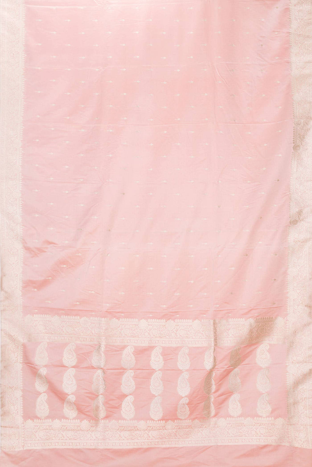 Pink Dual Tone Blended Banarasi Silk Saree