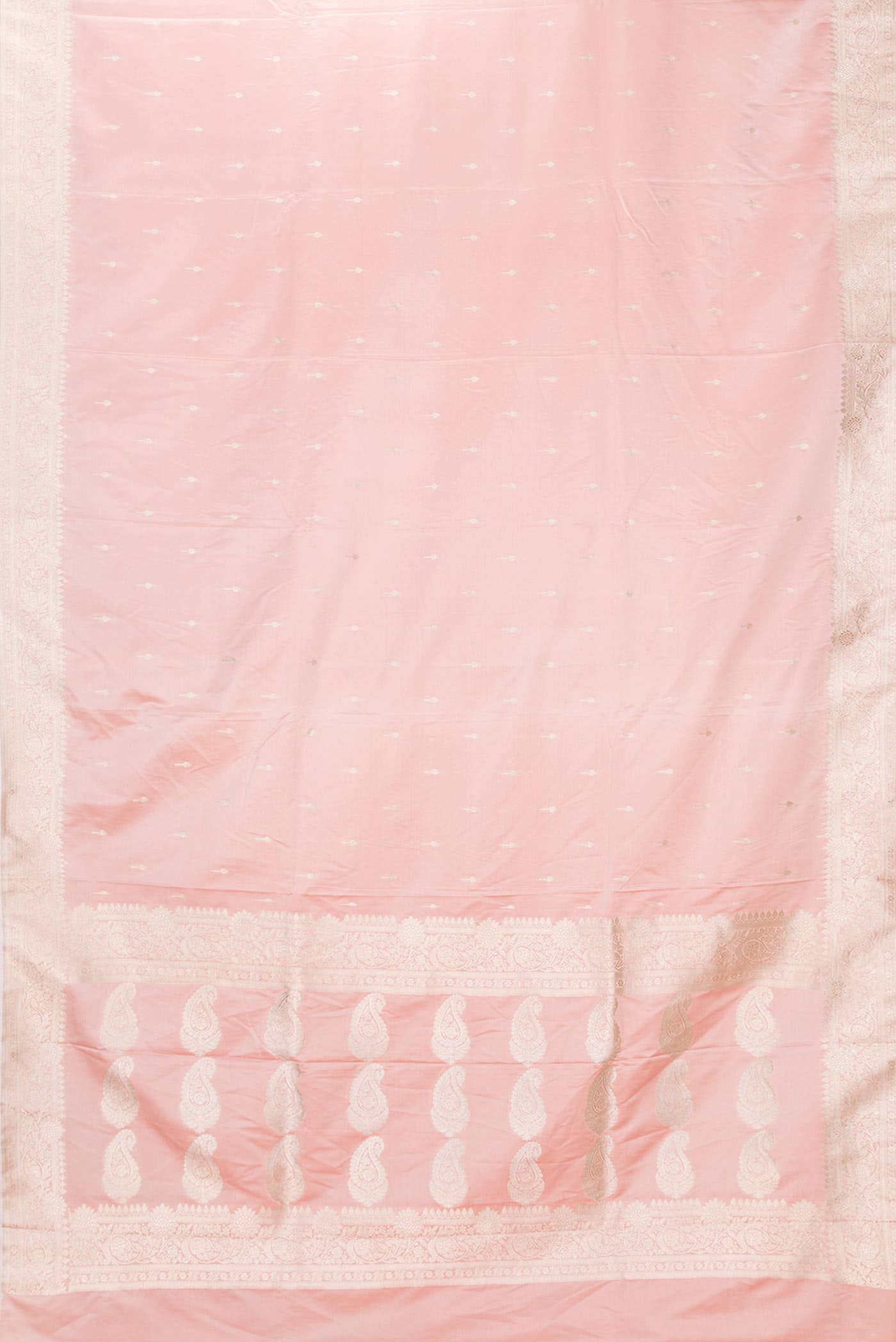 Pink Dual Tone Blended Banarasi Silk Saree