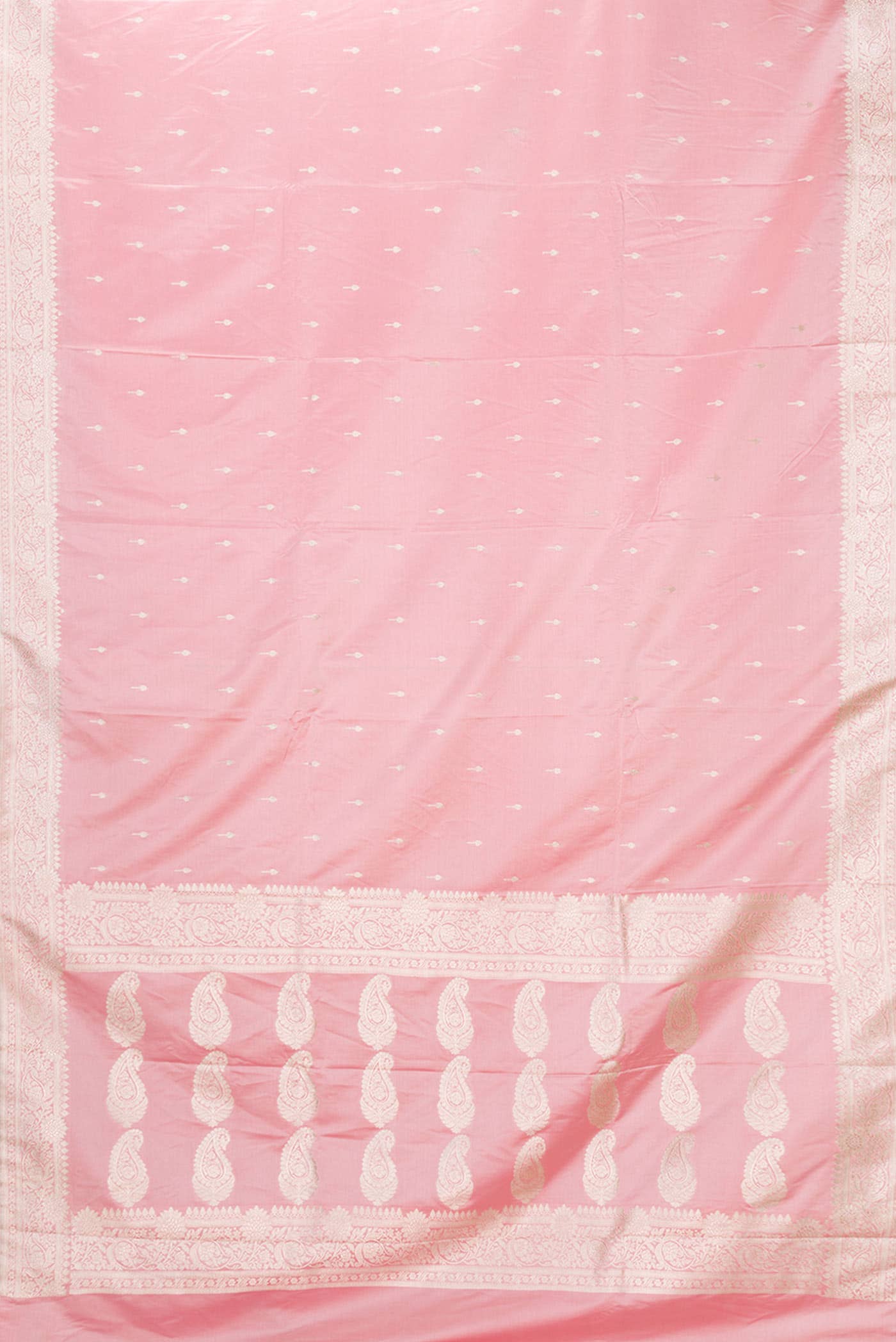Pink Dual Tone Blended Banarasi Silk Saree