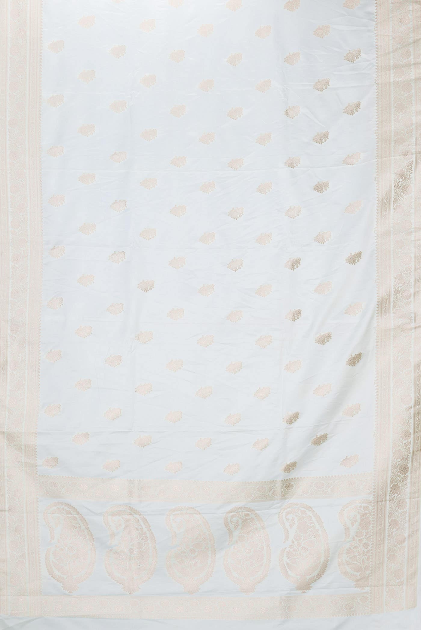 Light Blue Dual Tone Blended Banarasi Silk Saree
