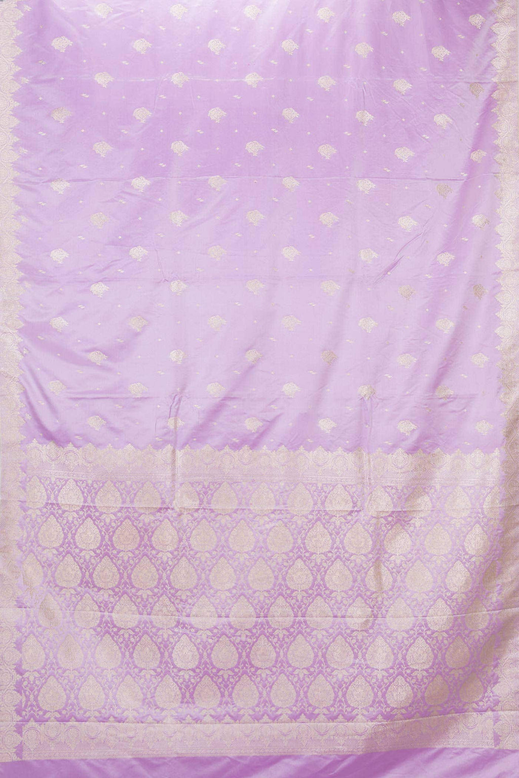 Lilac Dual Tone Blended Banarasi Silk Saree
