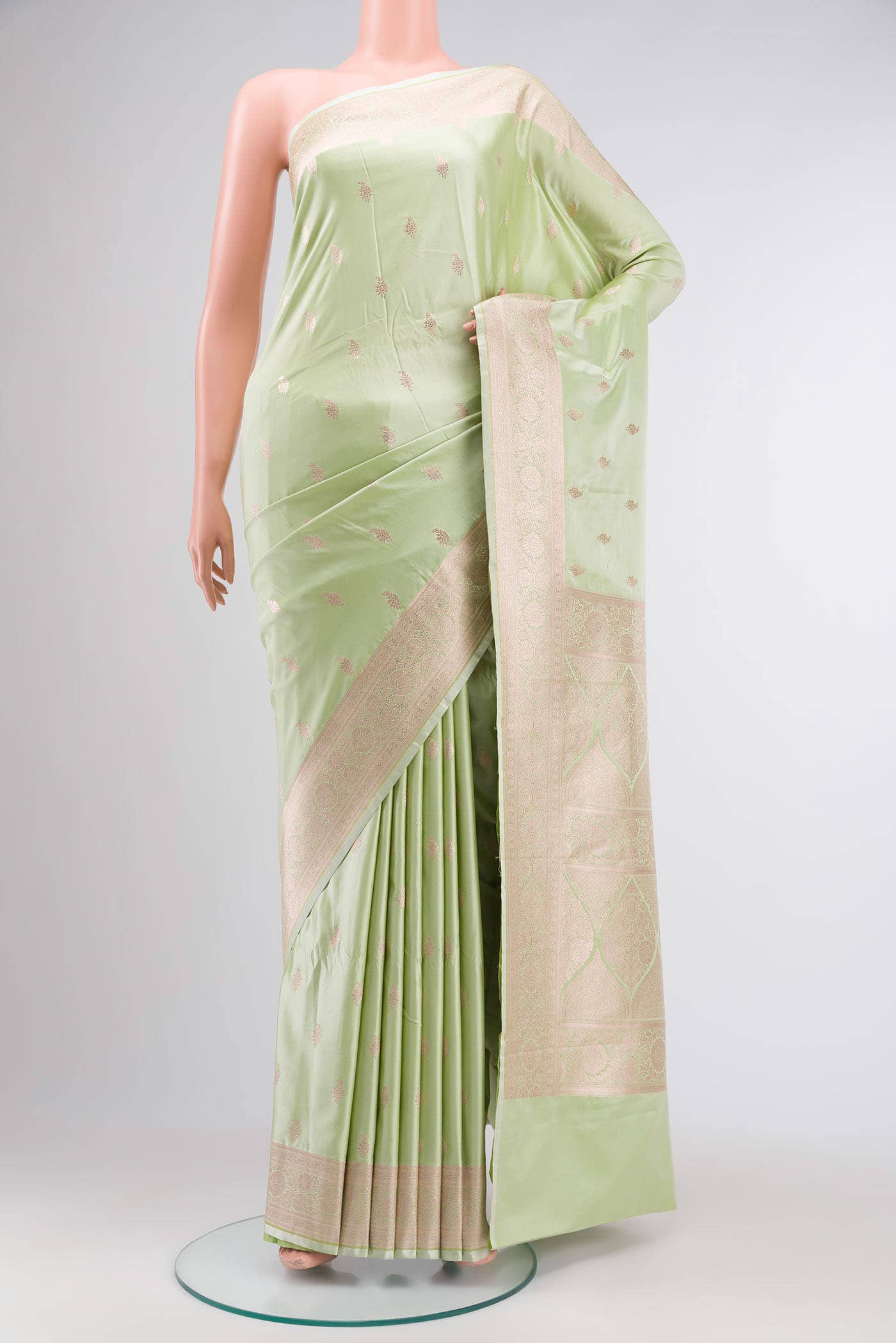 Green Banarasi Silk Saree