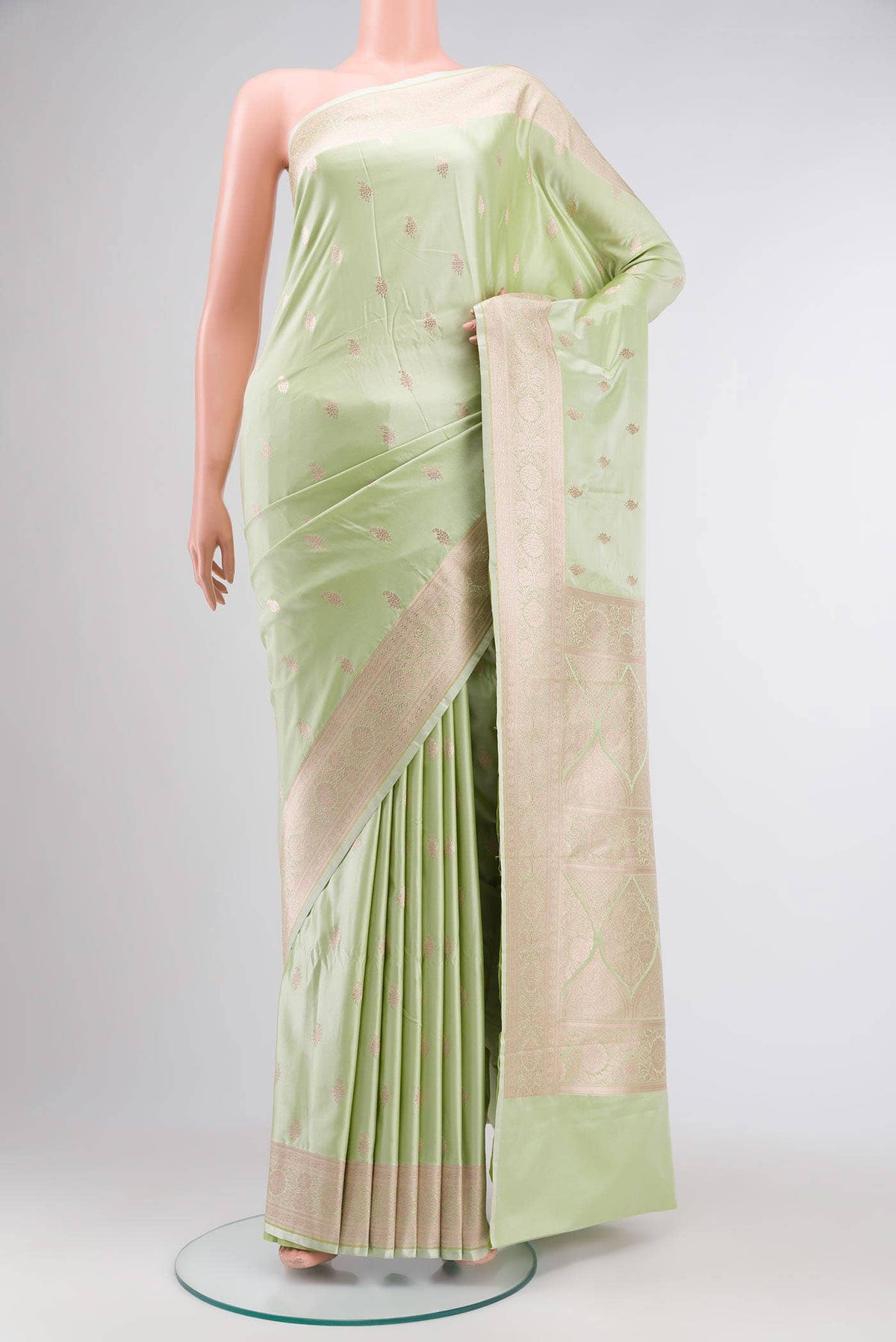 Green Banarasi Silk Saree