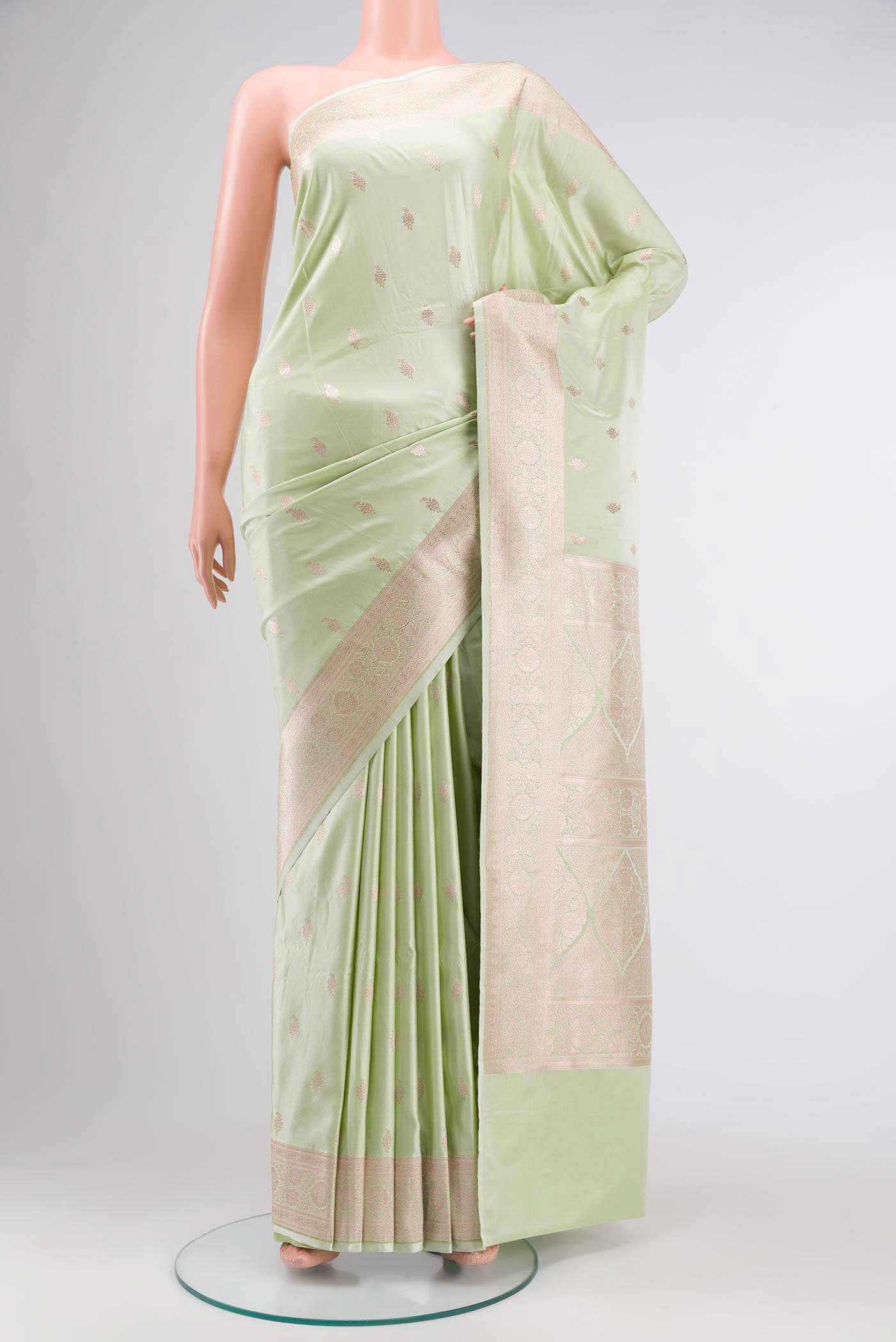 Green Banarasi Silk Saree