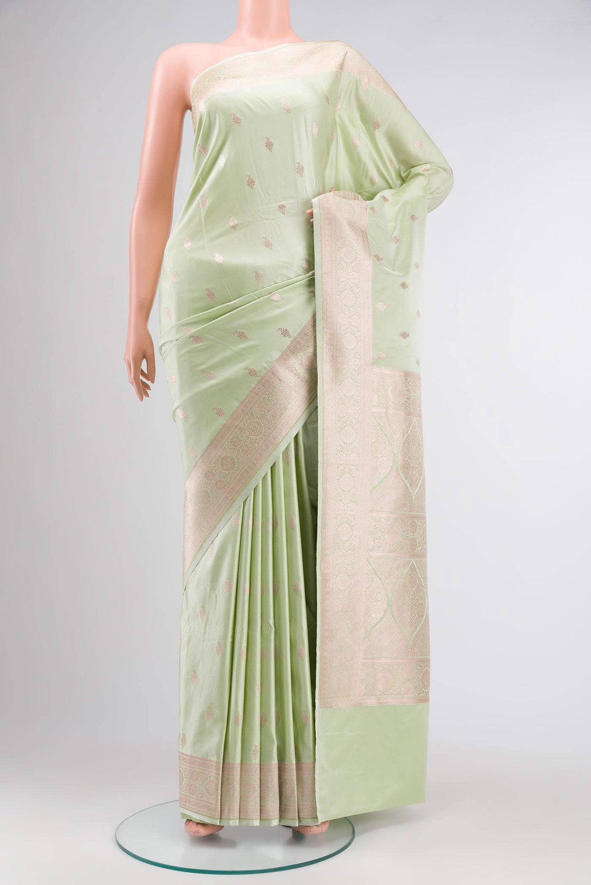 Green Banarasi Silk Saree
