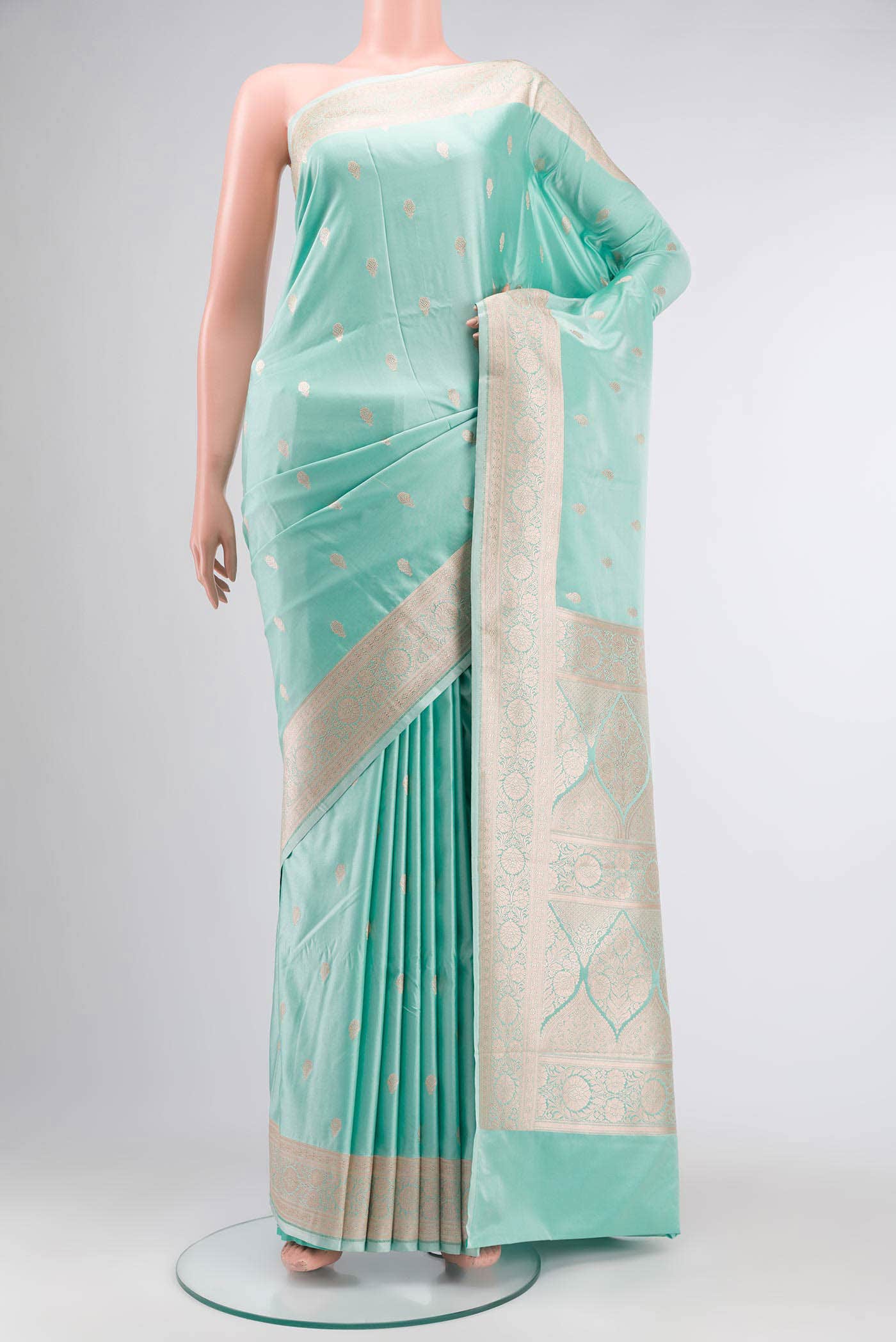 Green Banarasi Silk Saree