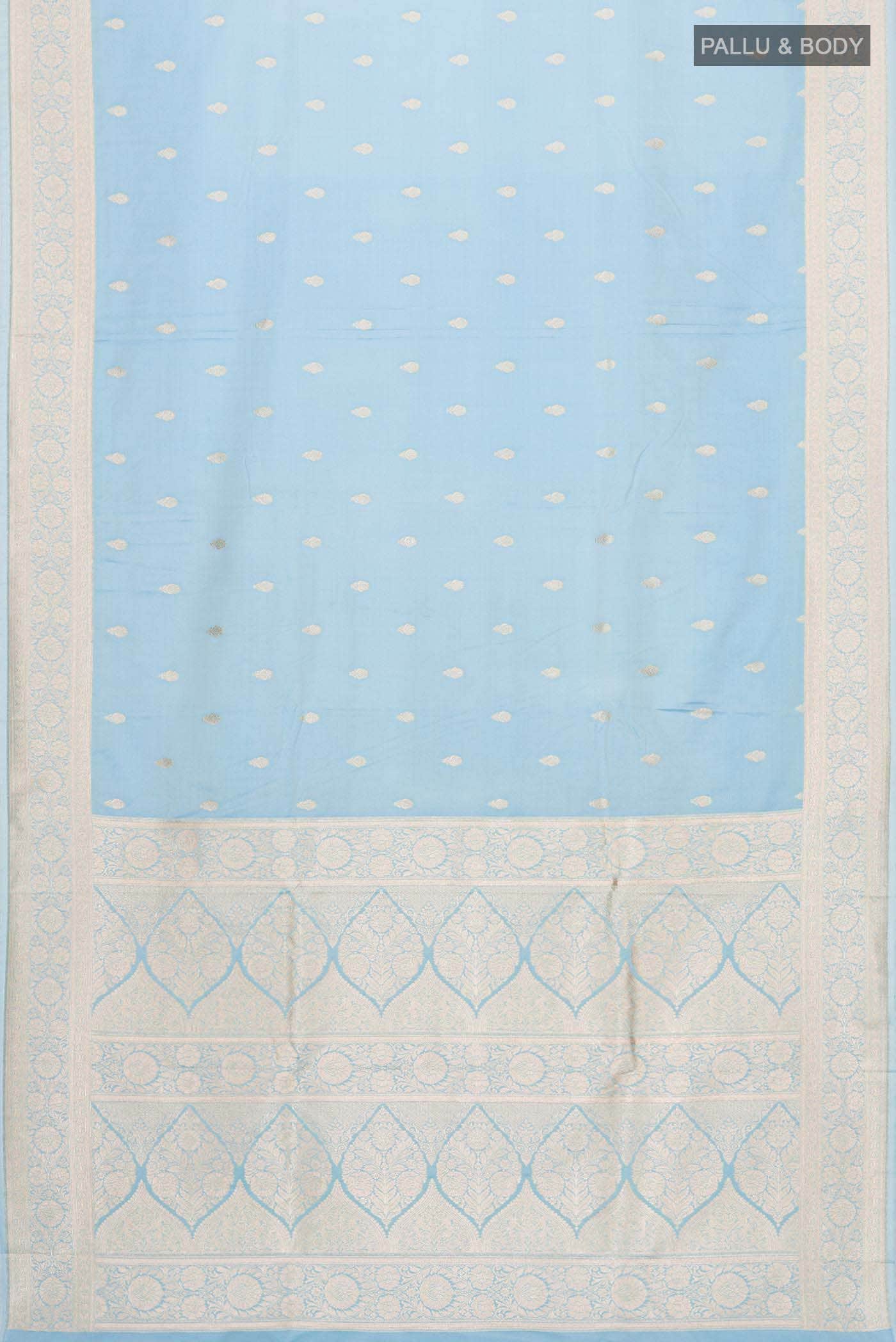 Blue Banarasi Silk Saree