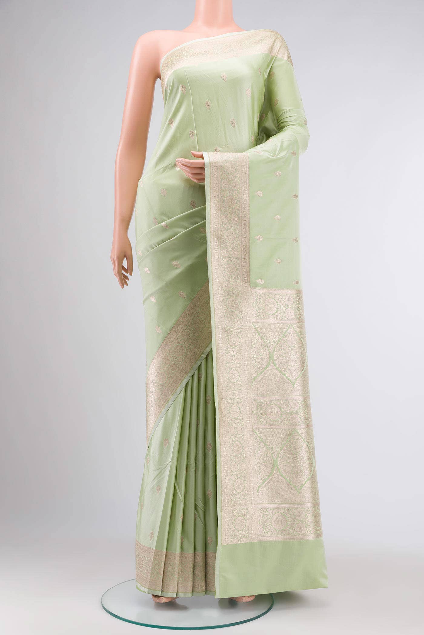 Green Banarasi Silk Saree