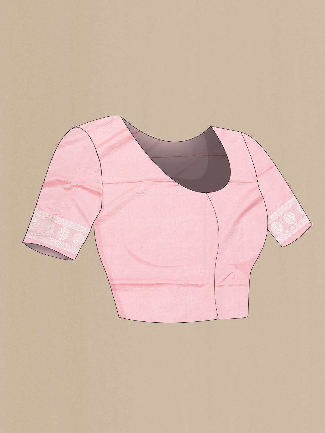 Pink Dual Tone Blended Banarasi Silk Saree