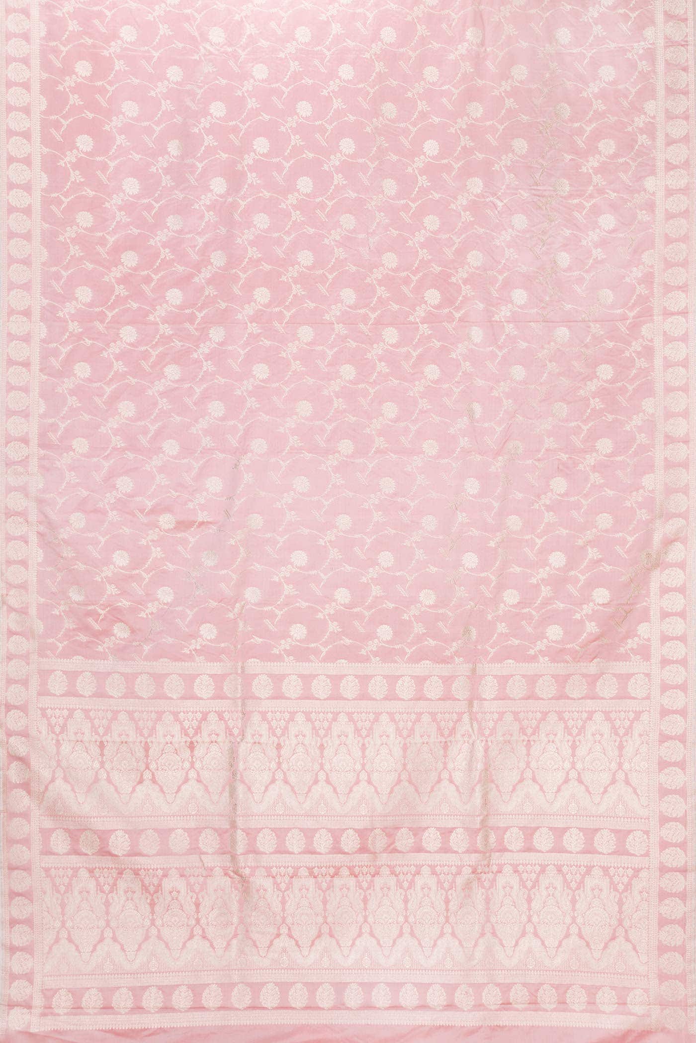 Pink Dual Tone Blended Banarasi Silk Saree