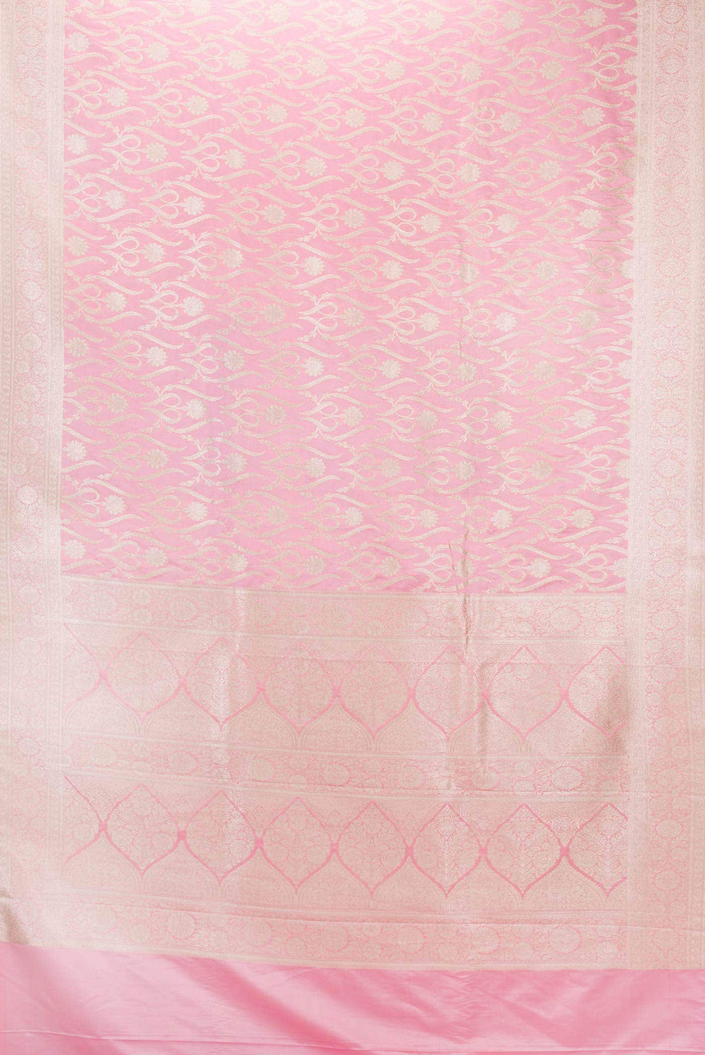 Pink Dual Tone Blended Banarasi Silk Saree