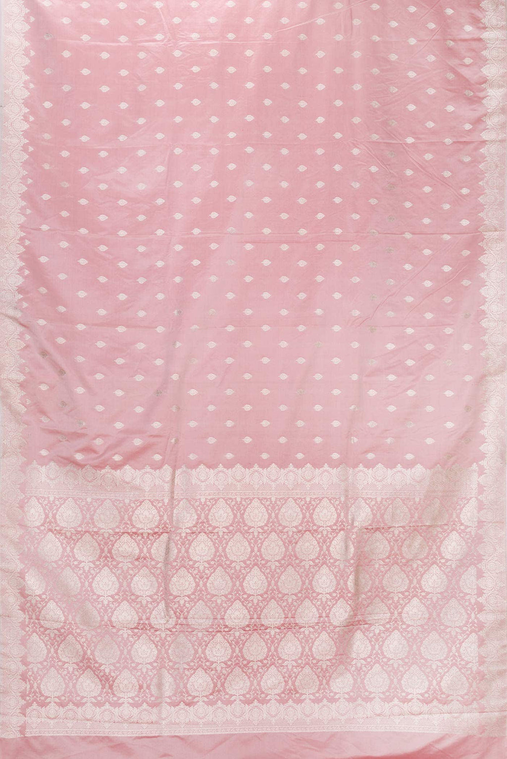 Pink Dual Tone Blended Banarasi Silk Saree