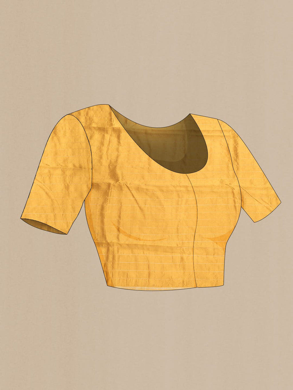 Mustard Dual Tone Banarasi Silk Saree