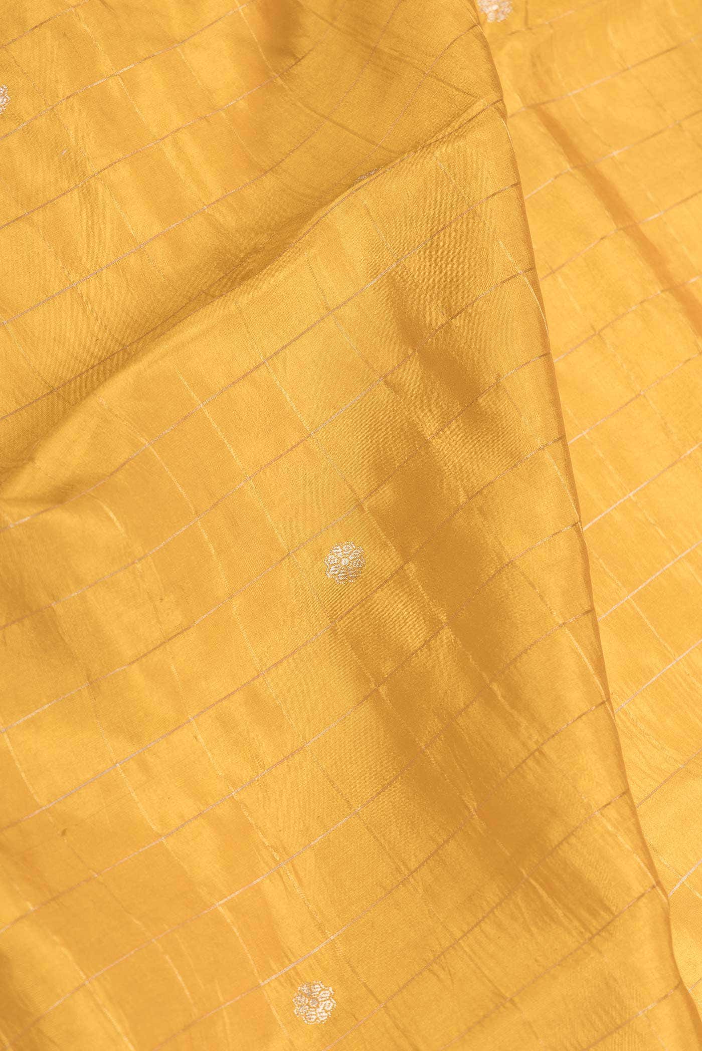 Mustard Dual Tone Banarasi Silk Saree