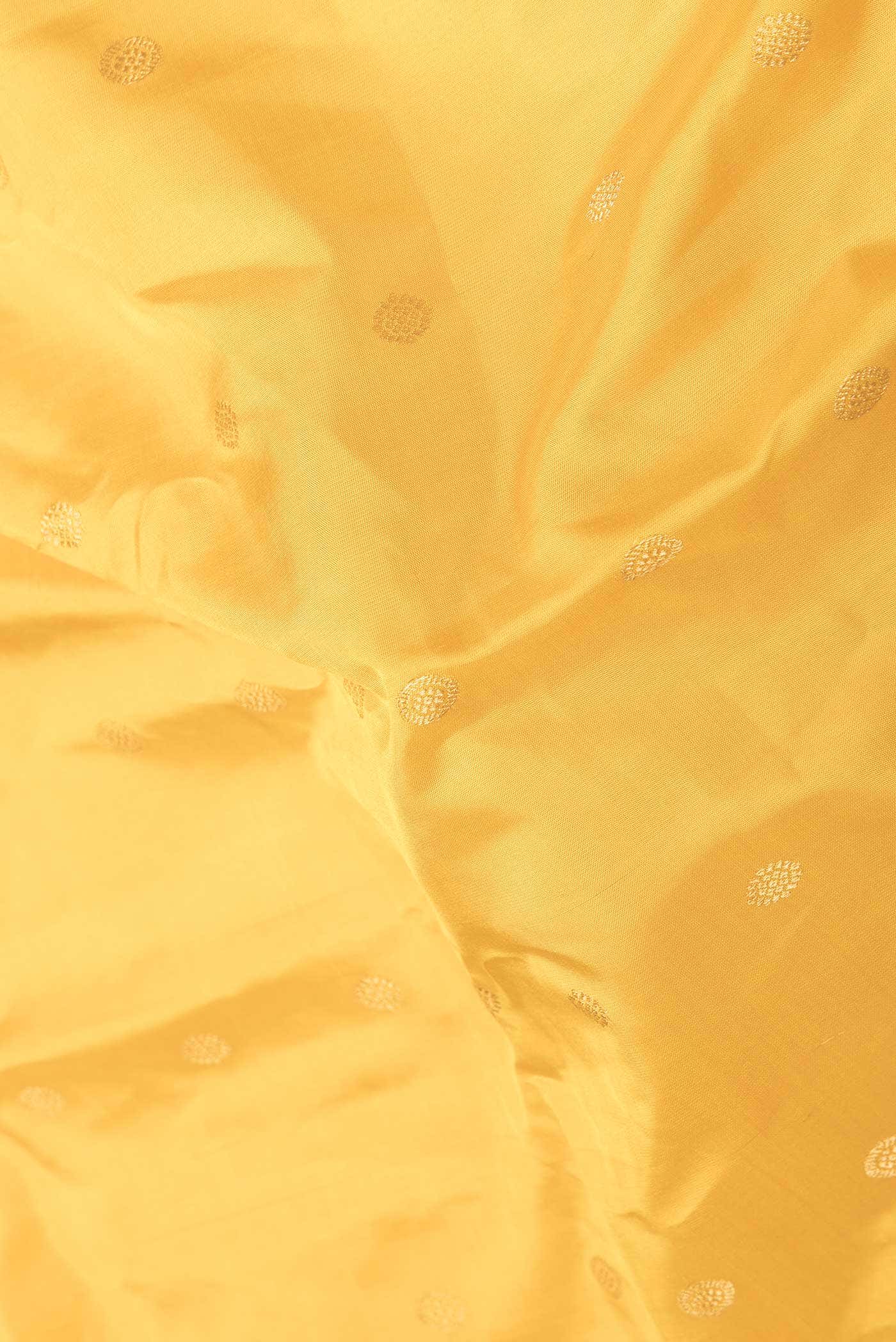 Yellow Dual Tone Gadwal Silk Saree