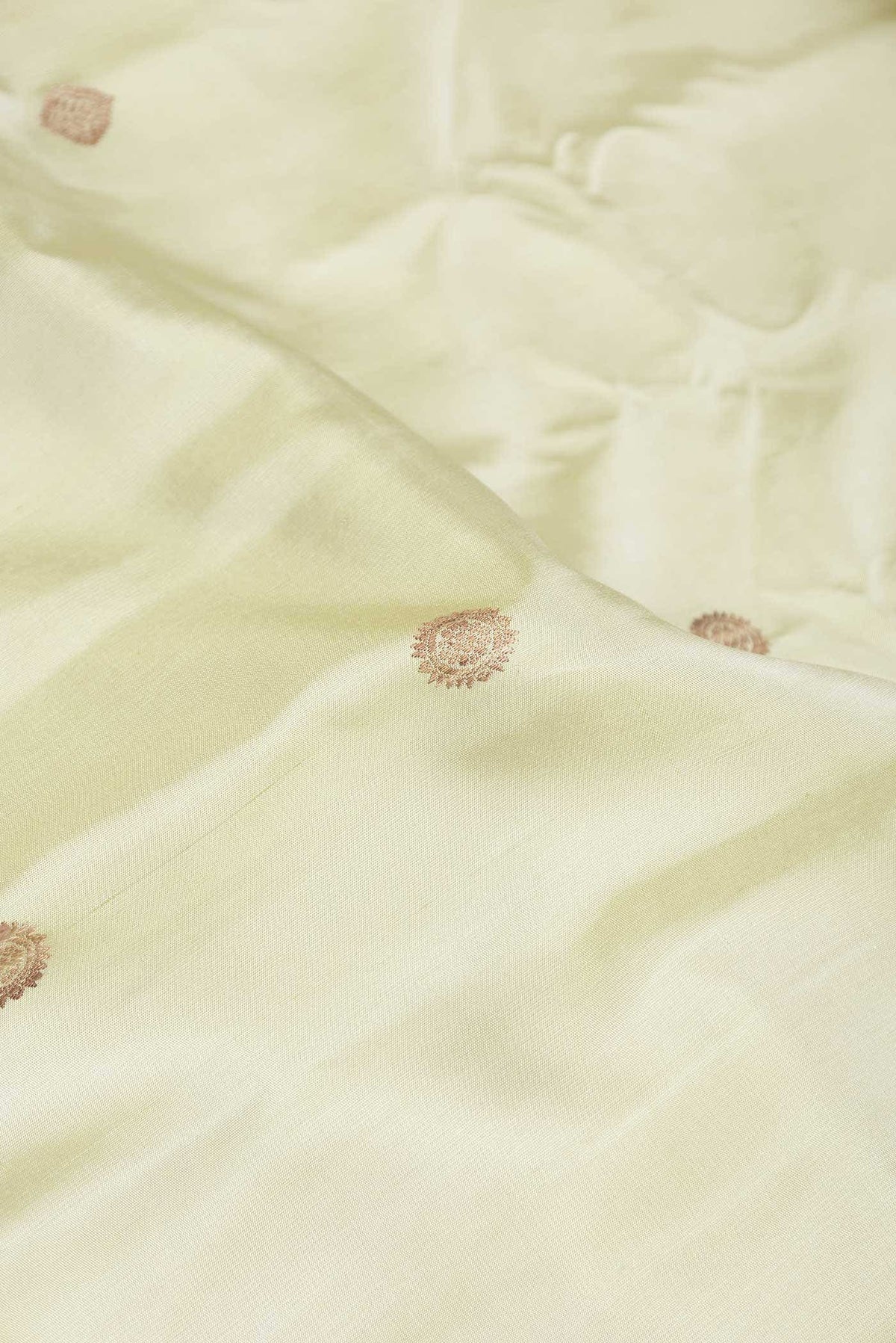 Cream Gadwal Silk Saree