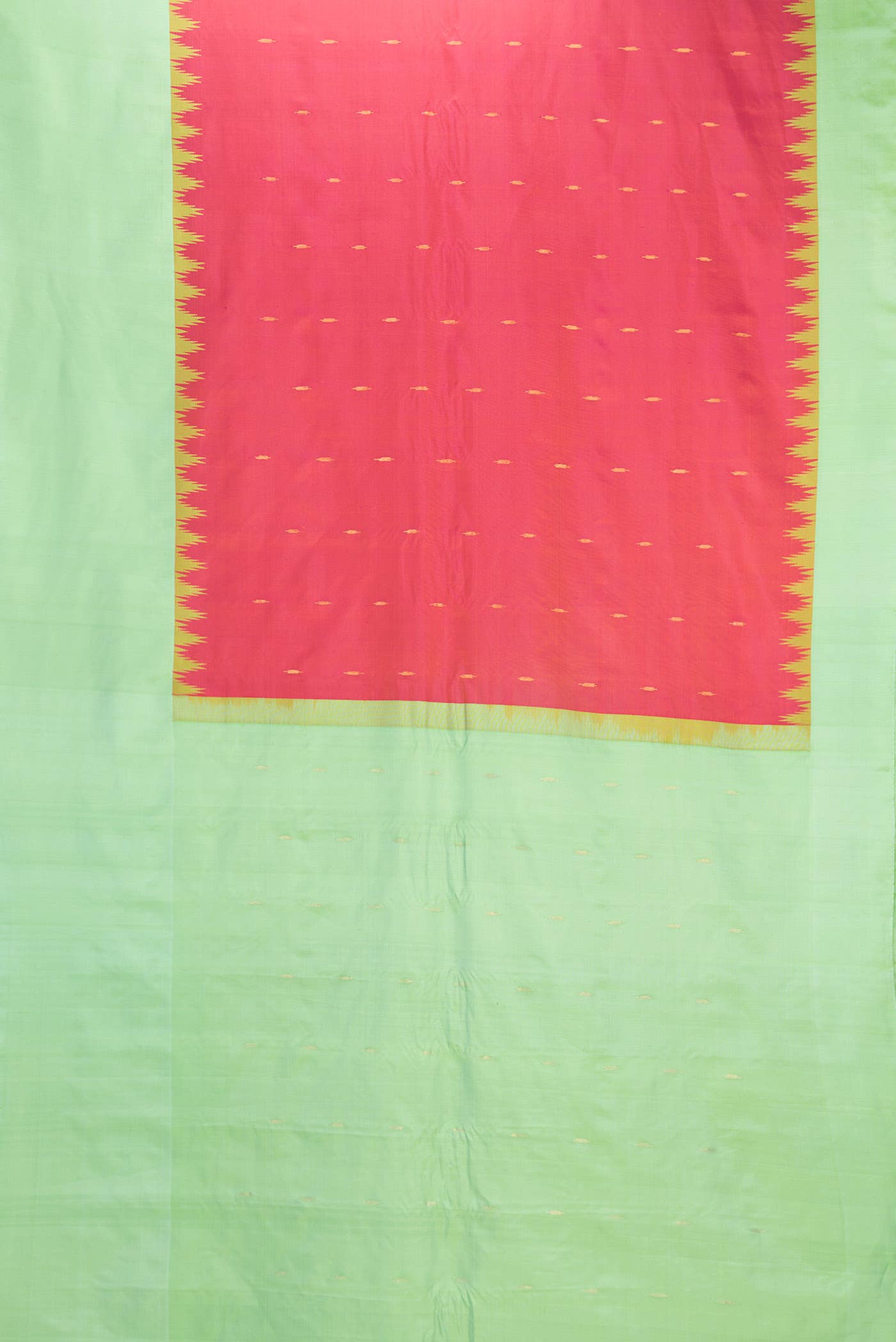 Pink Dual Tone Gadwal Silk Saree