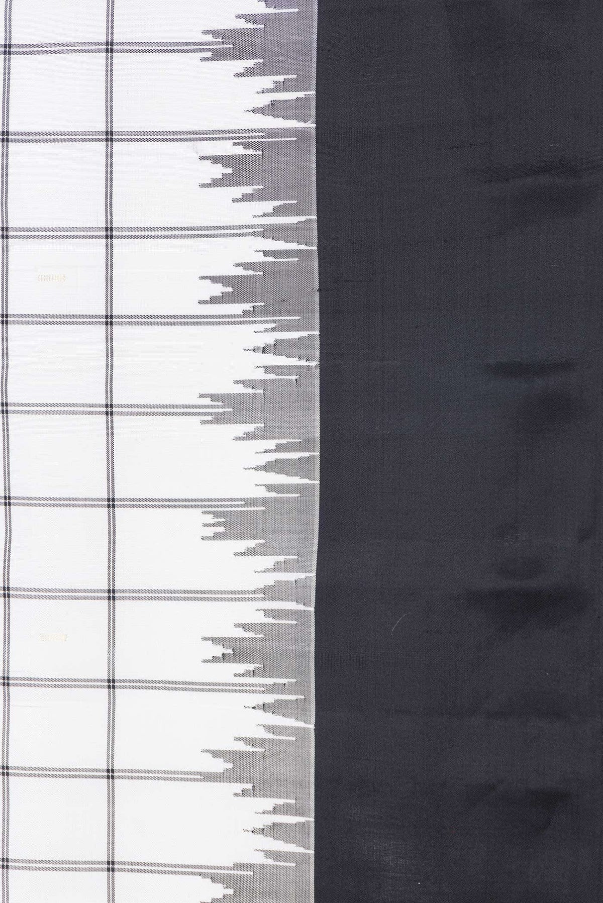 Off White Gadwal Silk Saree