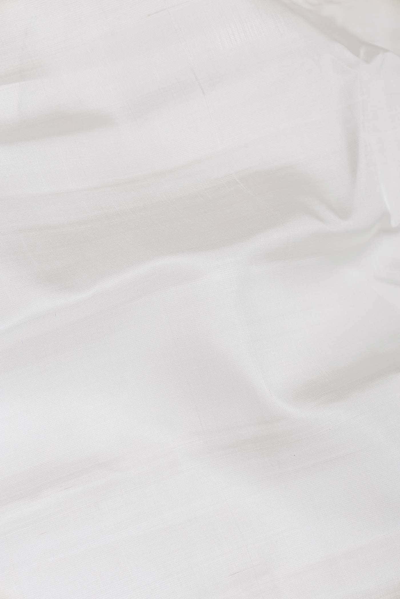 Off White Gadwal Silk Saree