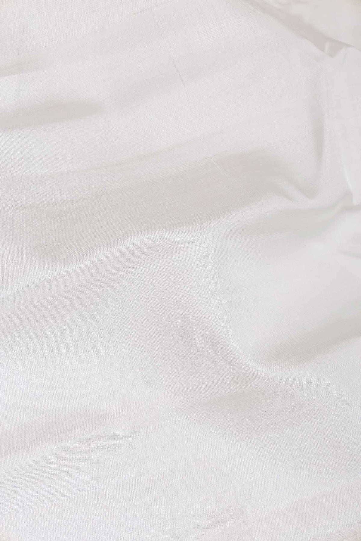 Off White Gadwal Silk Saree