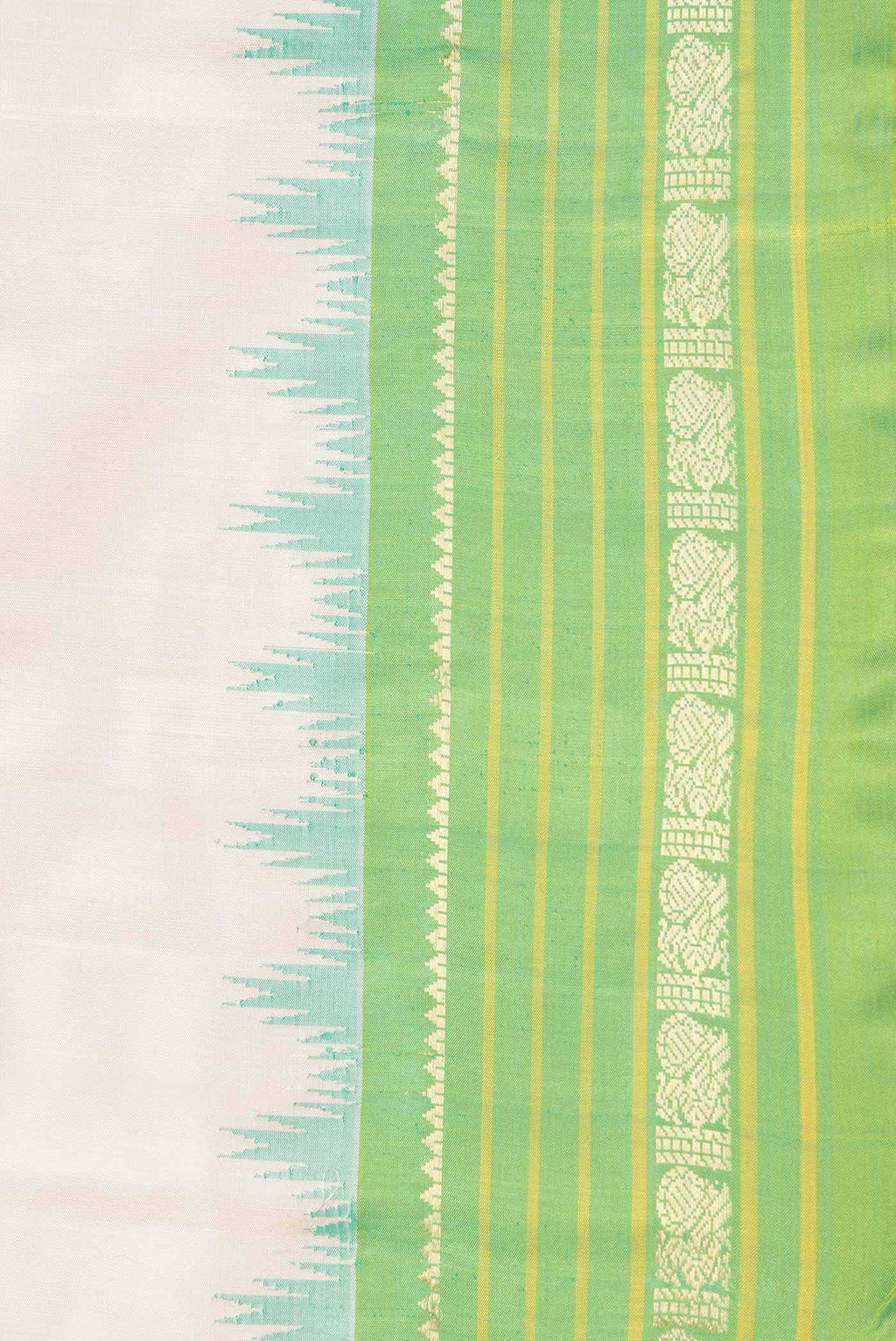 Beige Dual Tone Gadwal Silk Saree