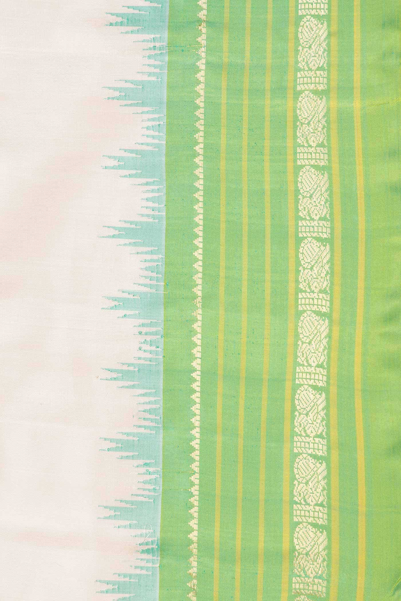 Beige Dual Tone Gadwal Silk Saree